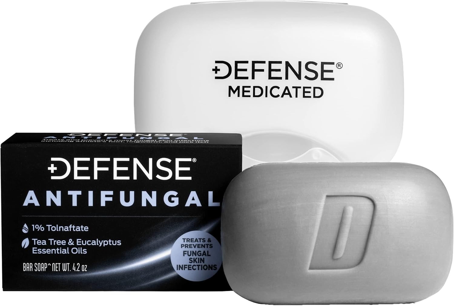 Athlete’s Foot & Jock Itch Treatment – Medicated Soap with Snap-Tight Case
