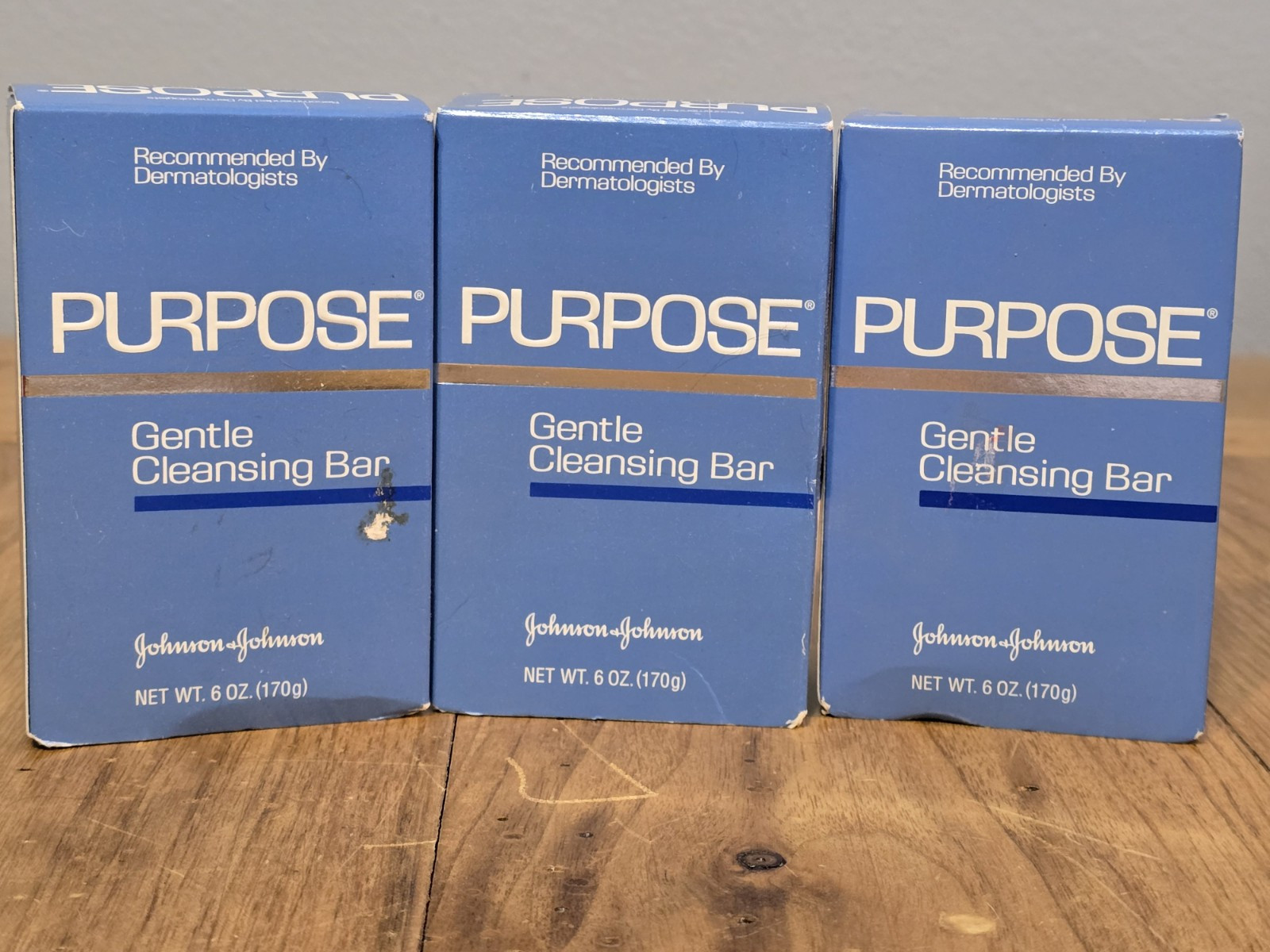 Purpose Gentle Cleansing Oil-Free Hypoallergenic 6 Ounce Pack of 3 Soap Bars NOS