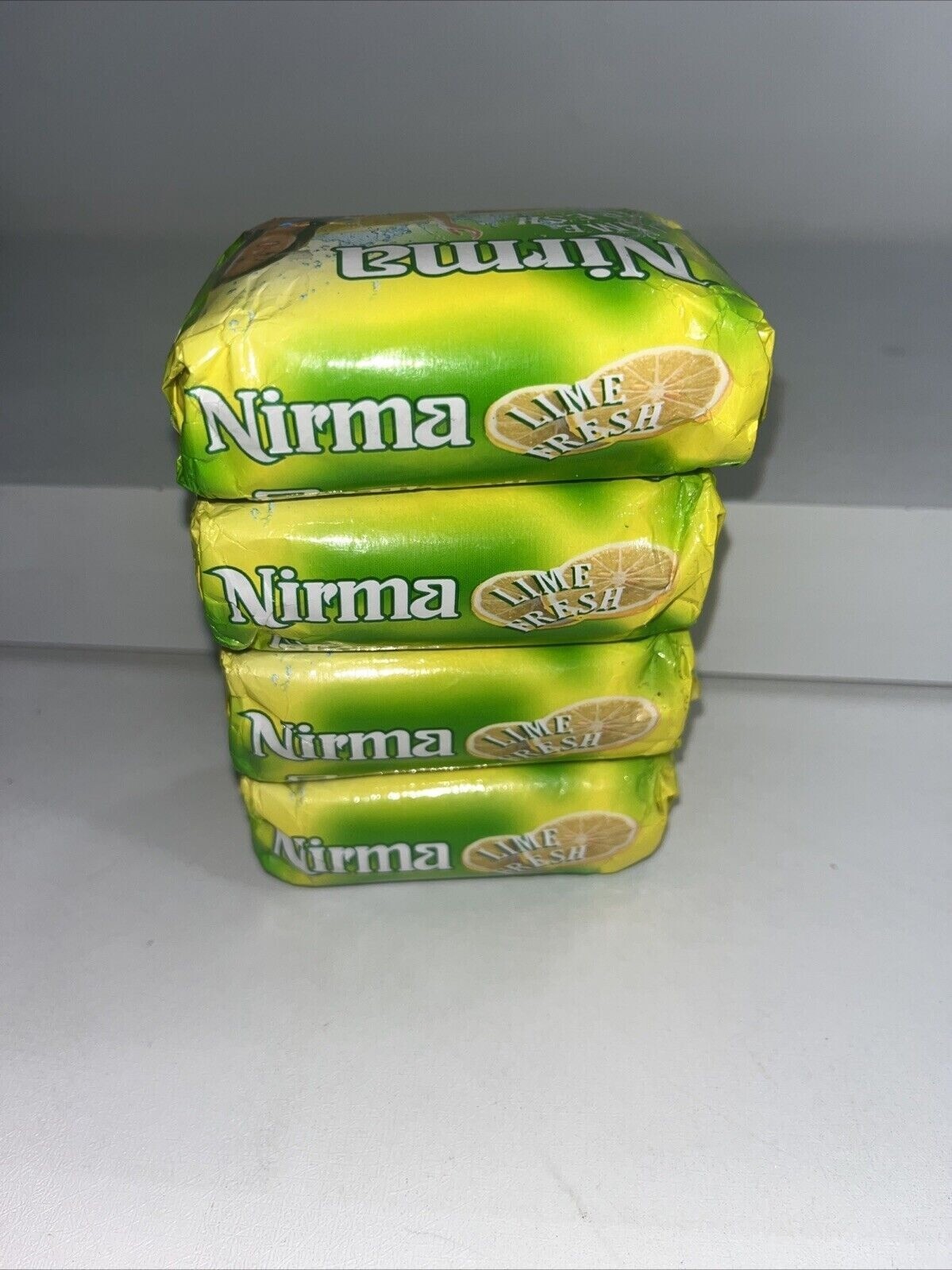 4 New Nirma Lime Fresh Premium Beauty Soap Bars, 125g Each