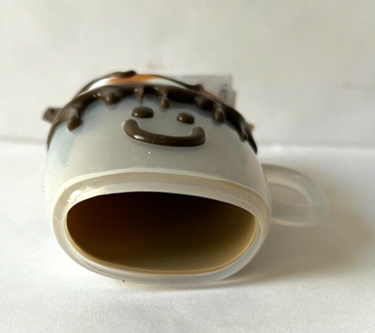 NEW Bath & and Body Works Happy Smiley S’MORES LATTE Pocket Gel Holder Keychain