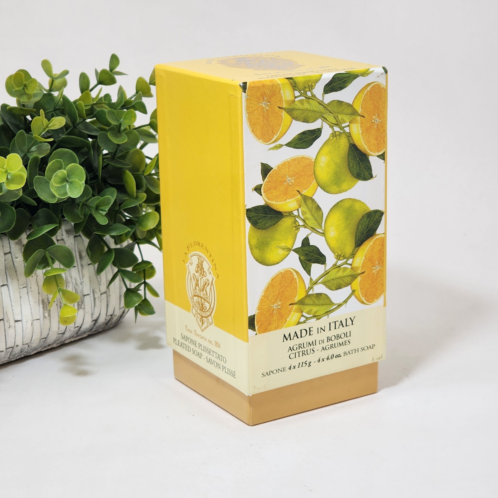 La Florentina Citrus Bar Soap Gift Set Agrumi di Boboli Saponerie Mario Fissi