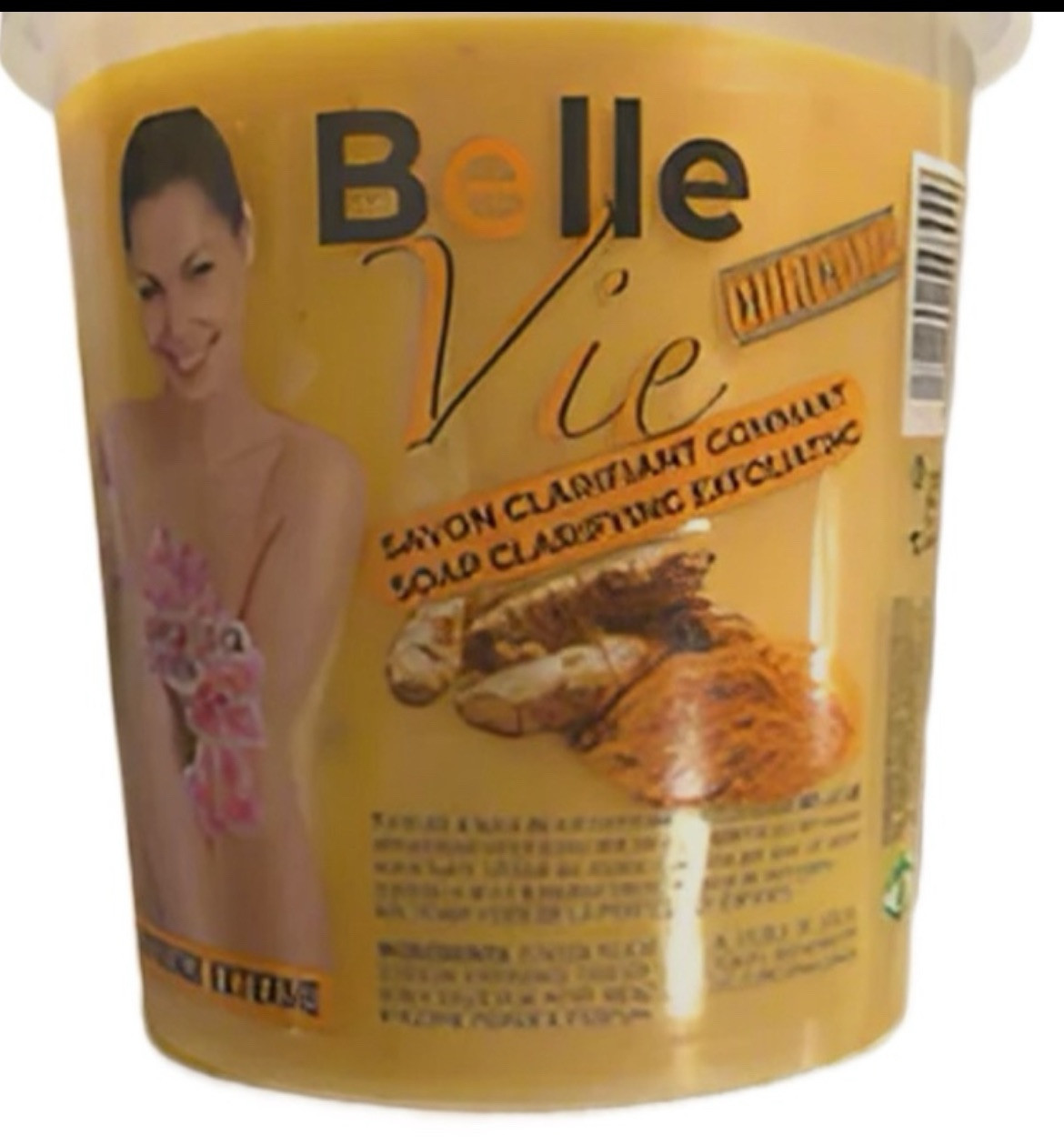 Belle Vie Rich Turmeric Soap. Exfoliating Soap 670g Jar. X 1