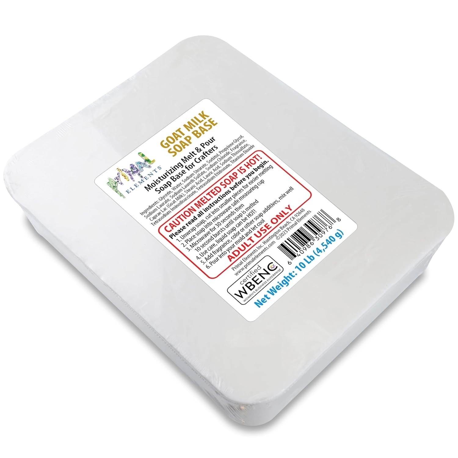 Goat Milk Soap Base – Moisturizing Crafting Bar
