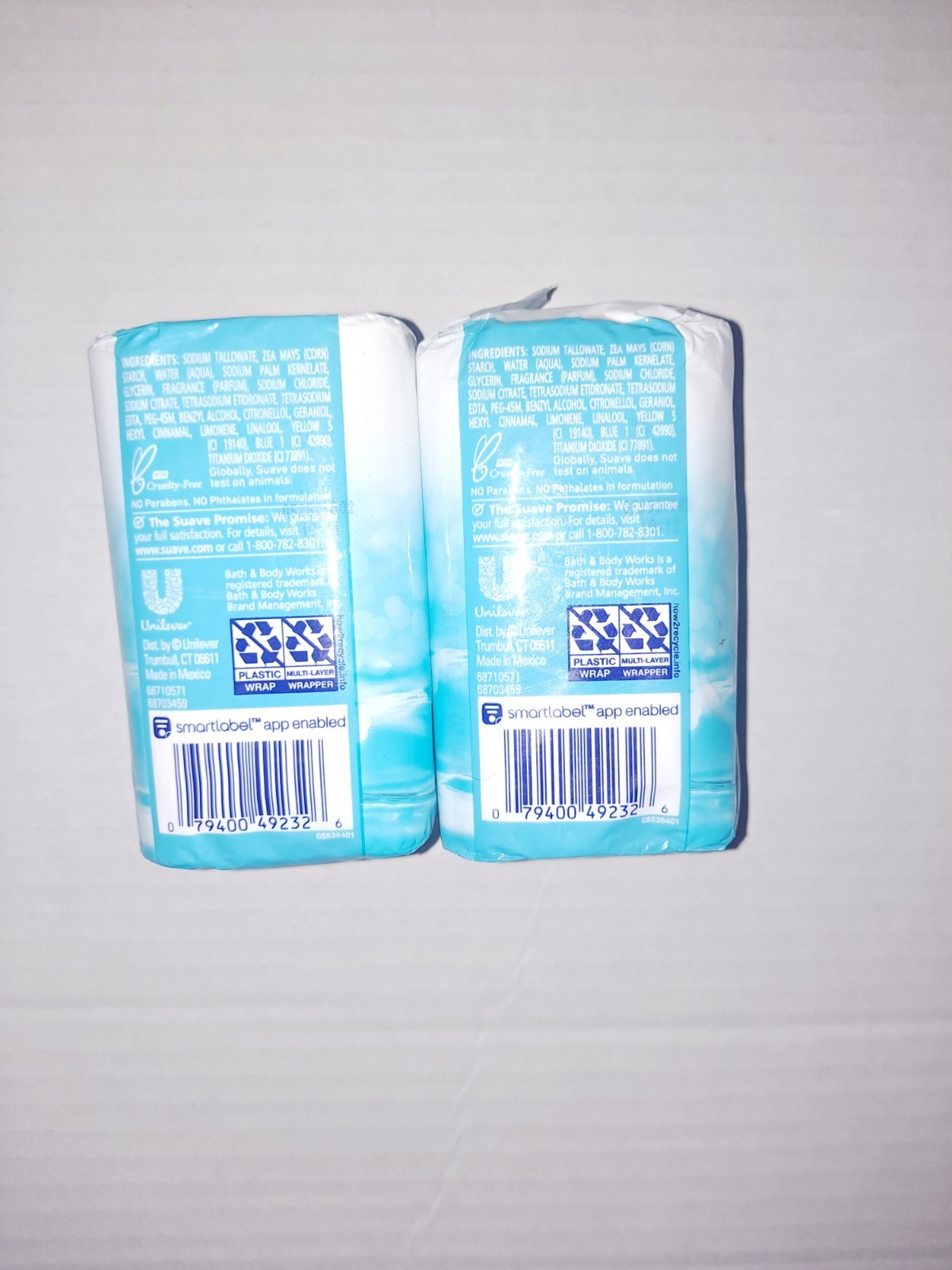 Suave Ocean Breeze Bar Soap – Lot Of 2 (2 packs) 4 Bars Total 3.35 oz each