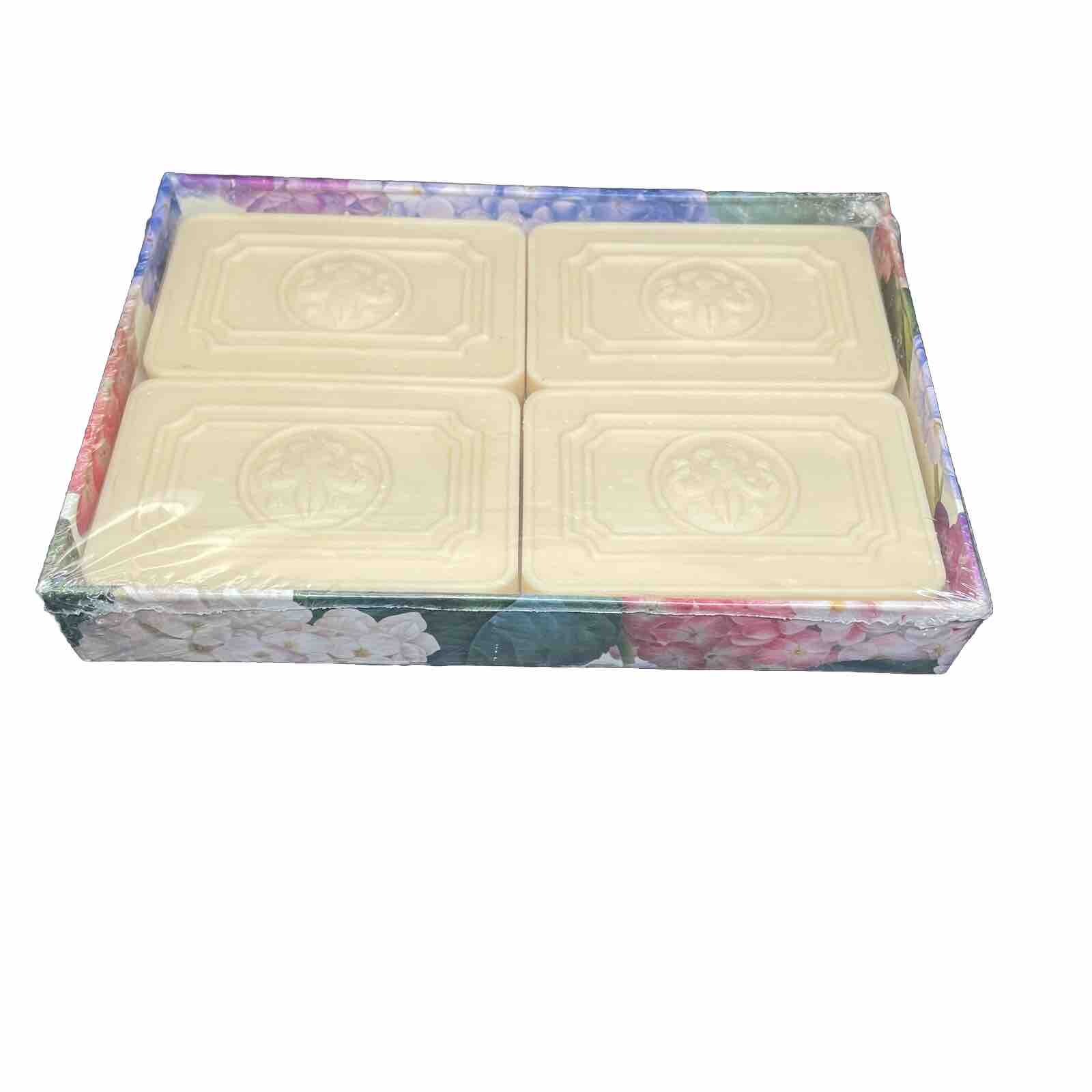 Saponificio Artigianale Fiorentino Hydrangea (4) 4.4oz Soap Bars Made In Italy