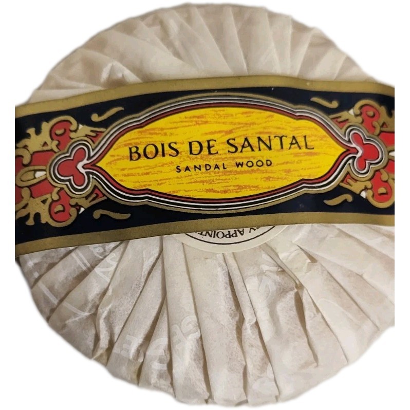 VTG Roger and Gallet Paris Perfumed Bois De Santa Sandal Wood Soap 3.5 oz NOS