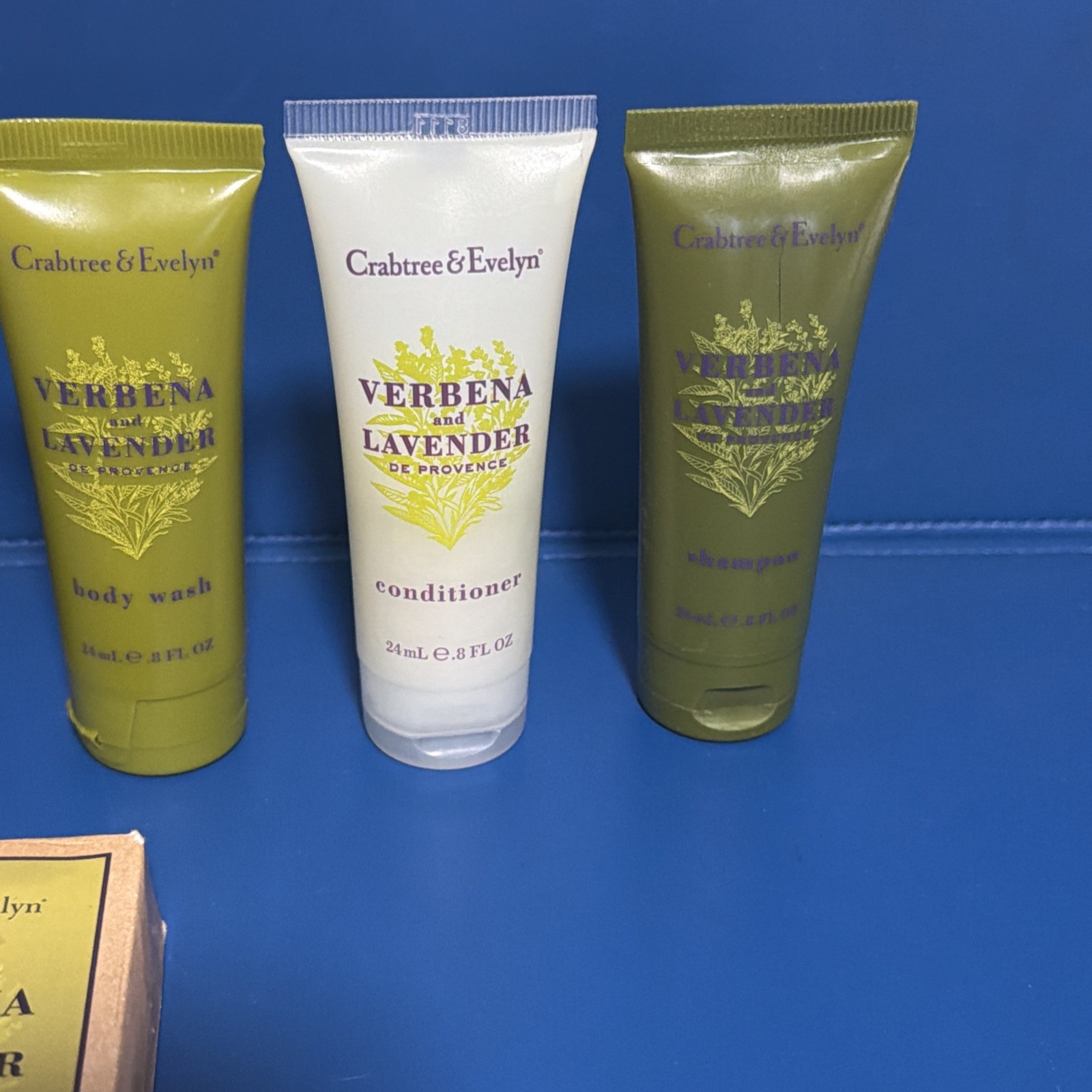 Crabtree & Evelyn Bath Shampoo,Conditioner, Body Wash &Soap- Travel Size 7 pcs
