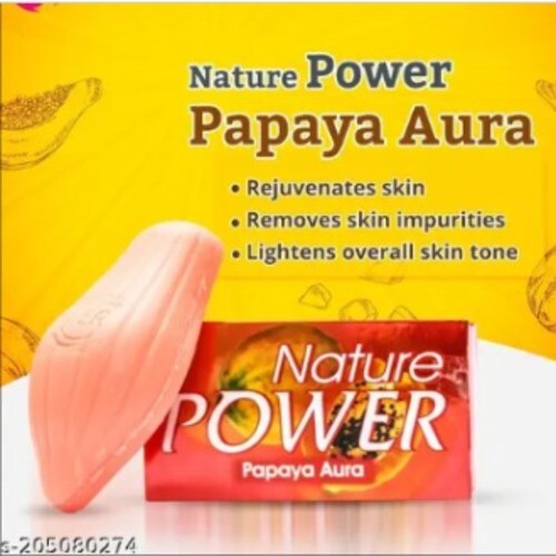 Nature Power Papaya Soap Original Herbal Beauty Skin Care bar 125g ( Indian Dis)