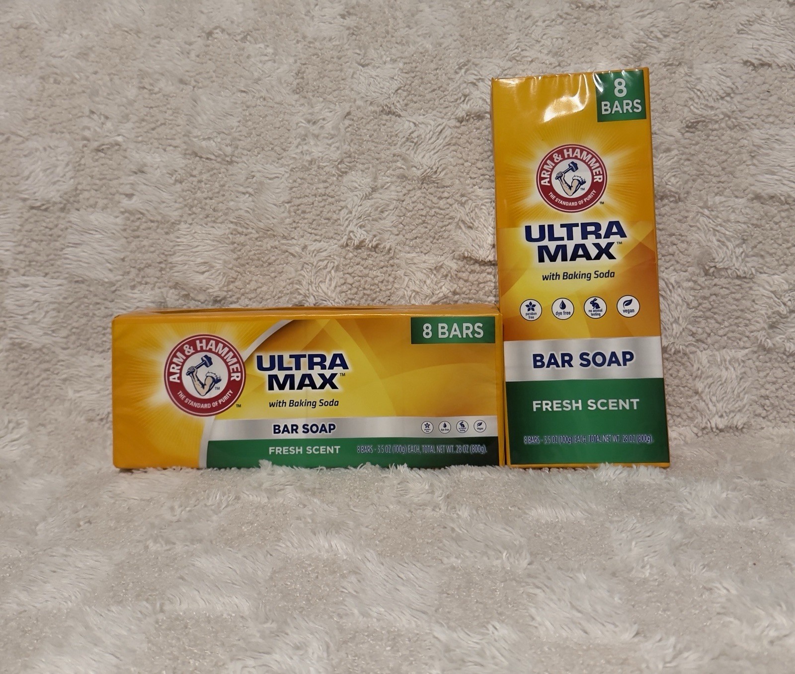 Arm & Hammer Ultra Max Bar Soap 3.5oz Fresh Scent 16 Bars 2 Pack