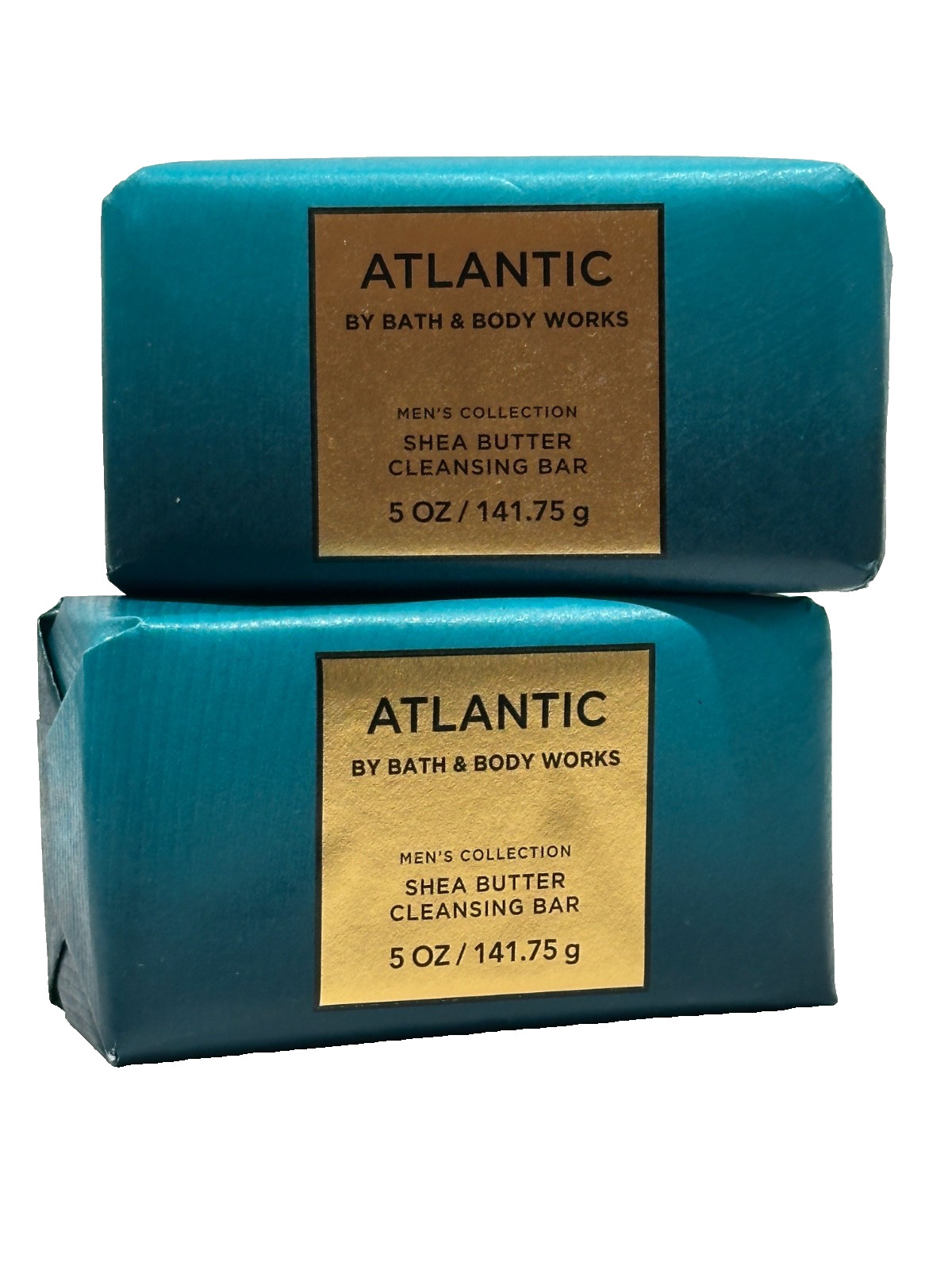 2 BATH & BODY WORKS ATLANTIC MEN’S SCENTED CLEANSING BODY BAR SOAP 4.2 OZ NEW