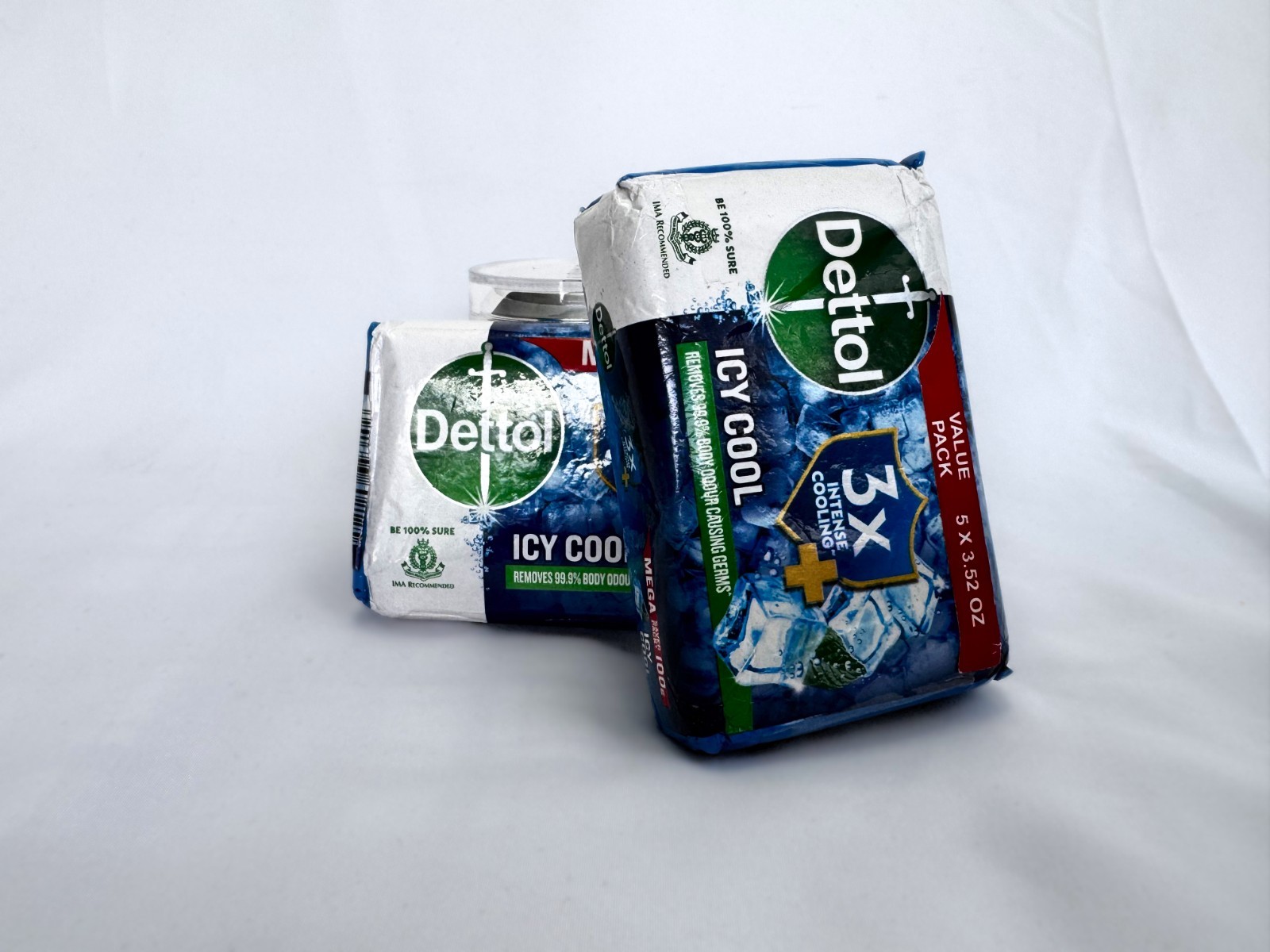 3 pack of Dettol Icy Cool Bars – 3x intense cooling – Removes Odor Causing Germs