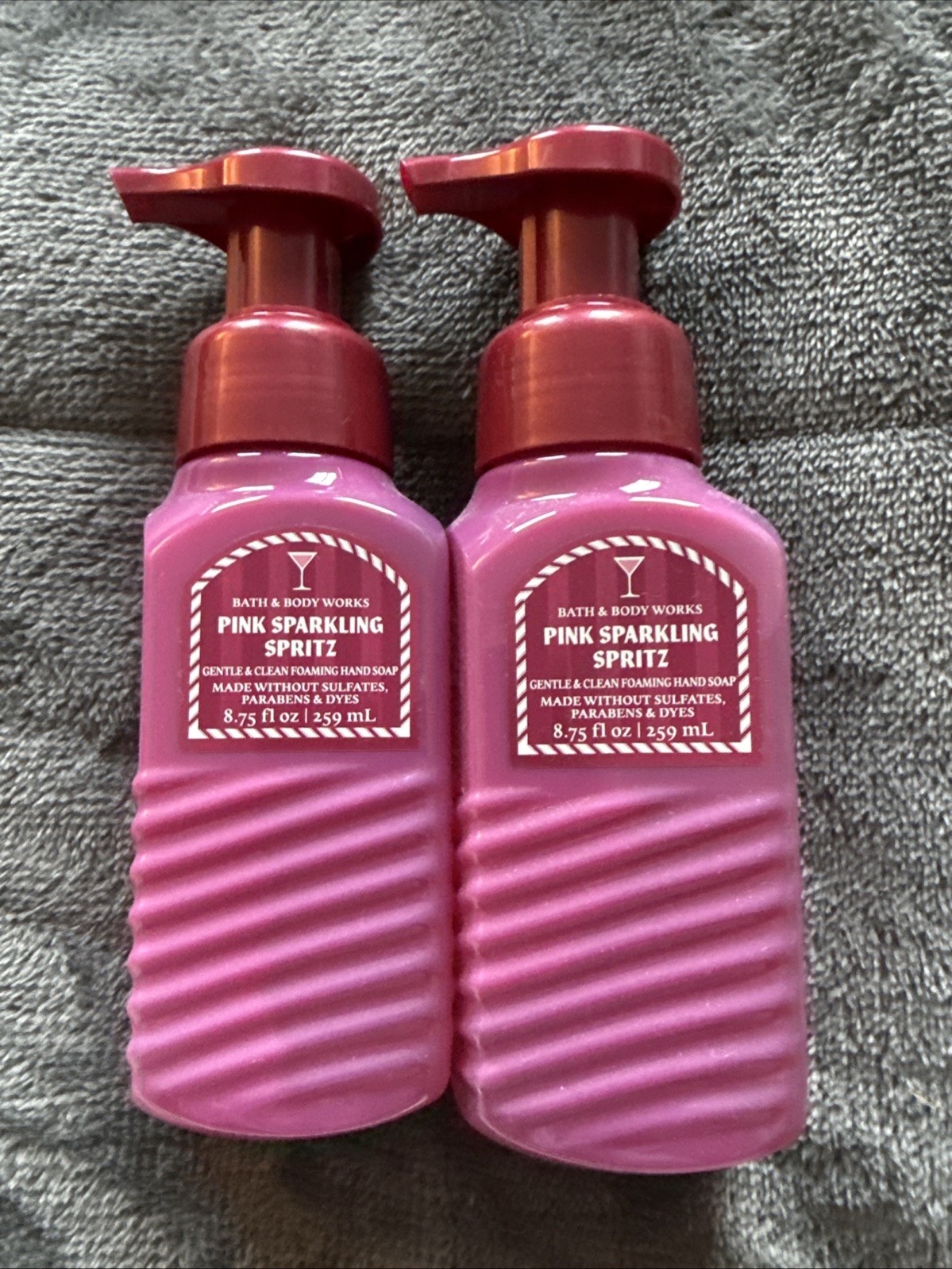 Bath & Body Works Gentle & Clean Foaming Hand Soap Set 2 PINK SPARKLING SPRITZ