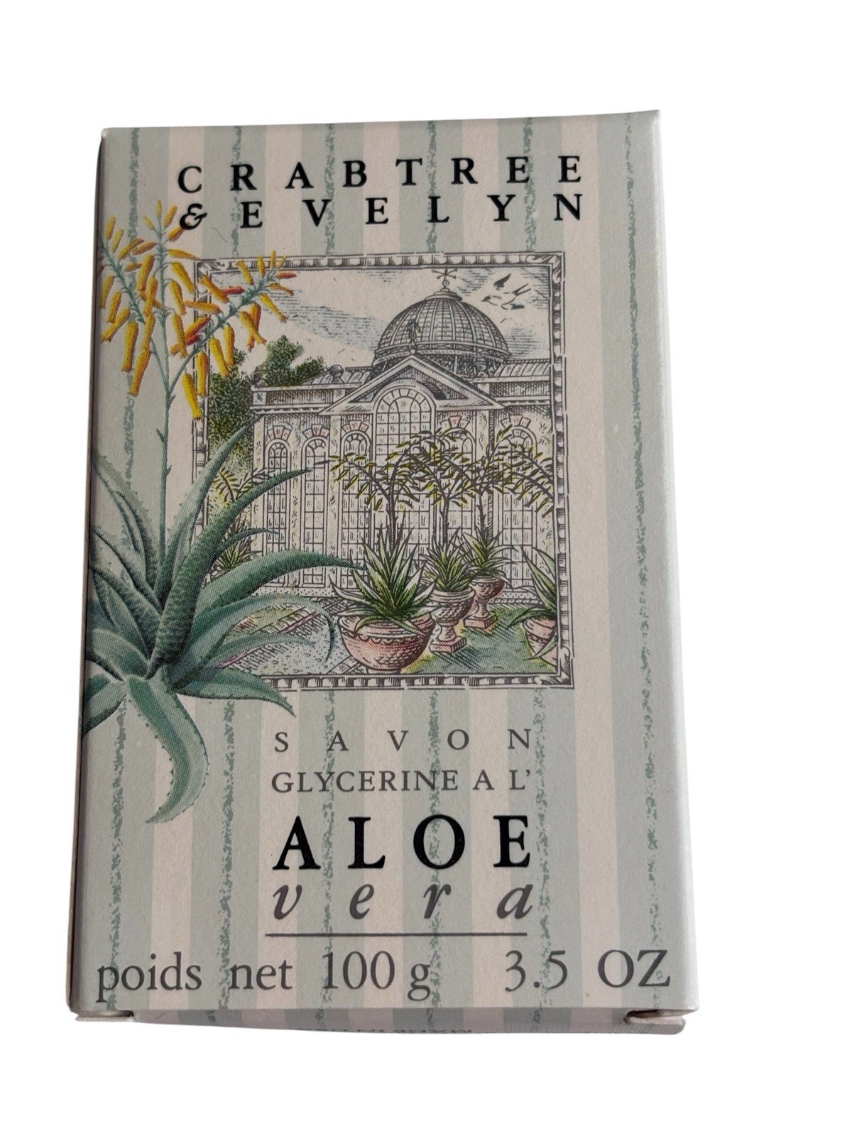 Vintage Crabtree & Evelyn 1988 Aloe Vera Glycerin Soap 3.5 oz.