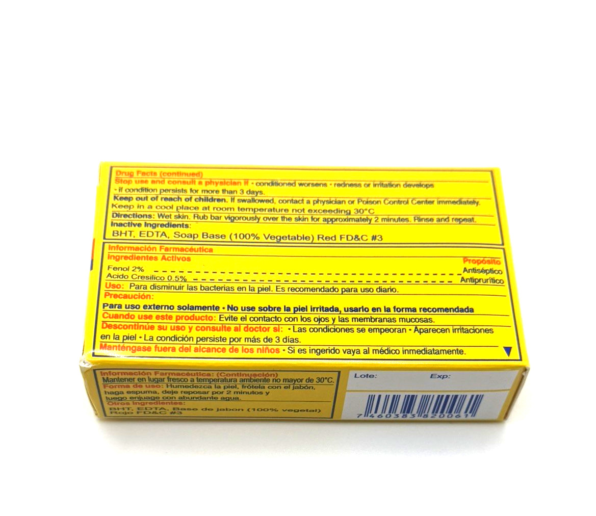 (Pack of 3) Jabon Creolina Roldan Antimicrobiano y Antipruritico, 2.63 oz