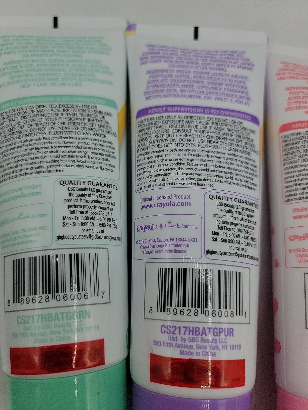 Bathtub Fingerpaint Soap Green Purple Pink Blue Orange 3 Oz (Sealed)