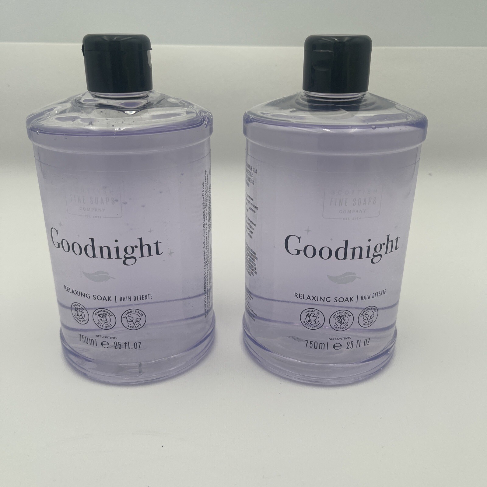(2-Pk) THE SCOTTISH FINE SOAPS GOODNIGHT Lavender Chamomile RELAXING BATH SOAK