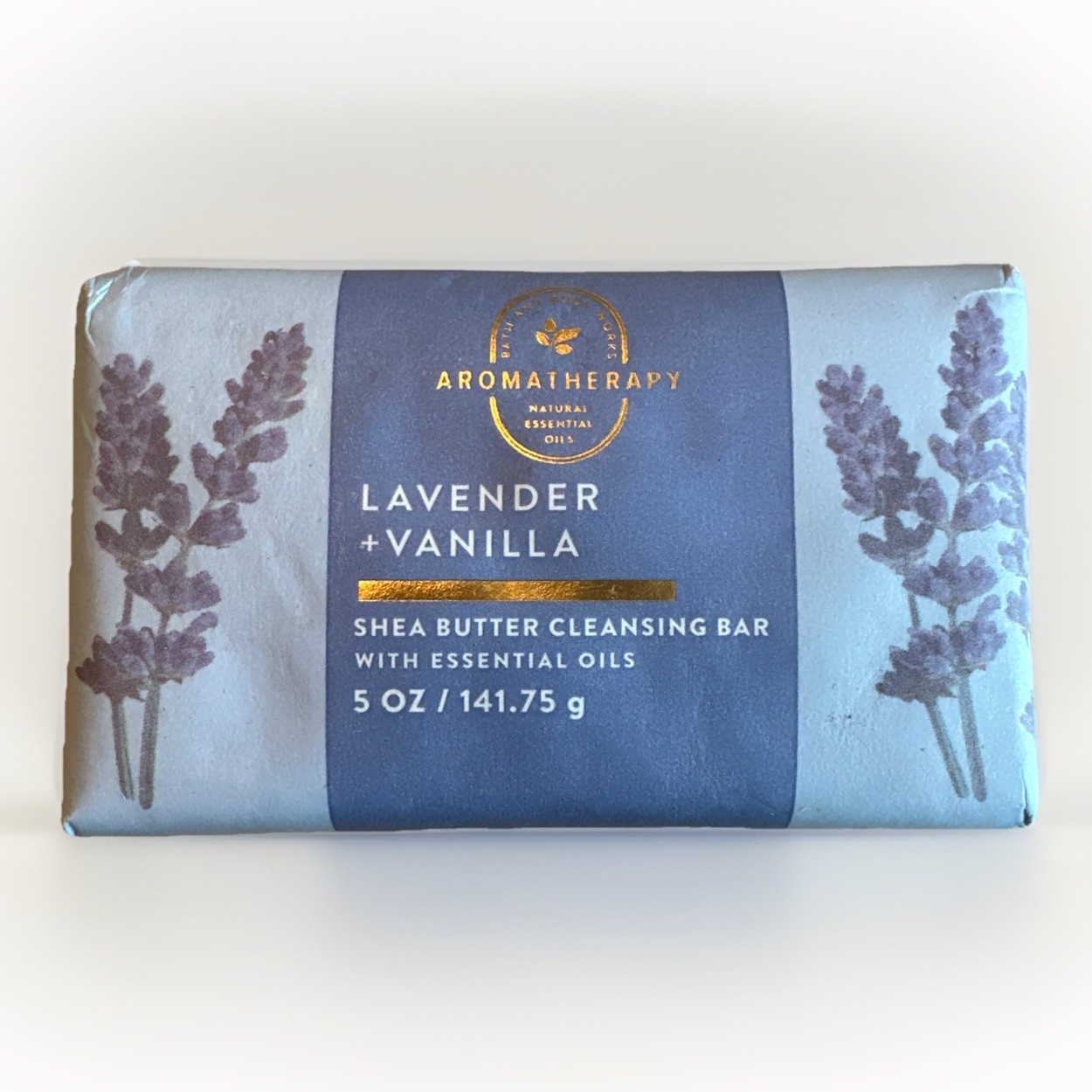 Bath & Body Works Lavender + Vanilla Shea Butter Cleansing Bar Soap 5oz.