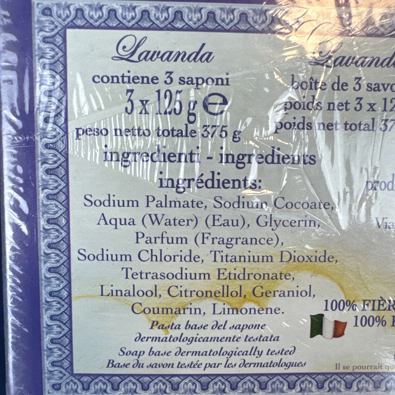 La Saponeria Firenze Lavender Scented Soaps 6 x 4.40oz Tuscany Italian NEW Italy