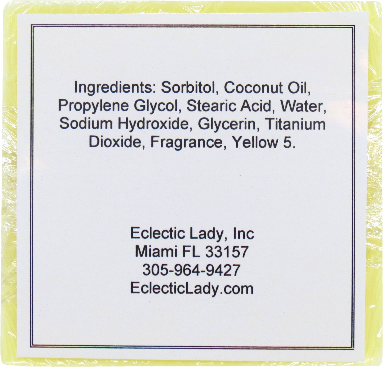 White Pineapple Glycerin Soap by Eclectic Lady, 4 oz Bar