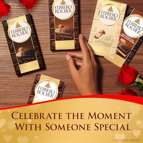 Premium Chocolate Bars, 8 Pack, White Chocolate Hazelnut, 3.1 oz Each