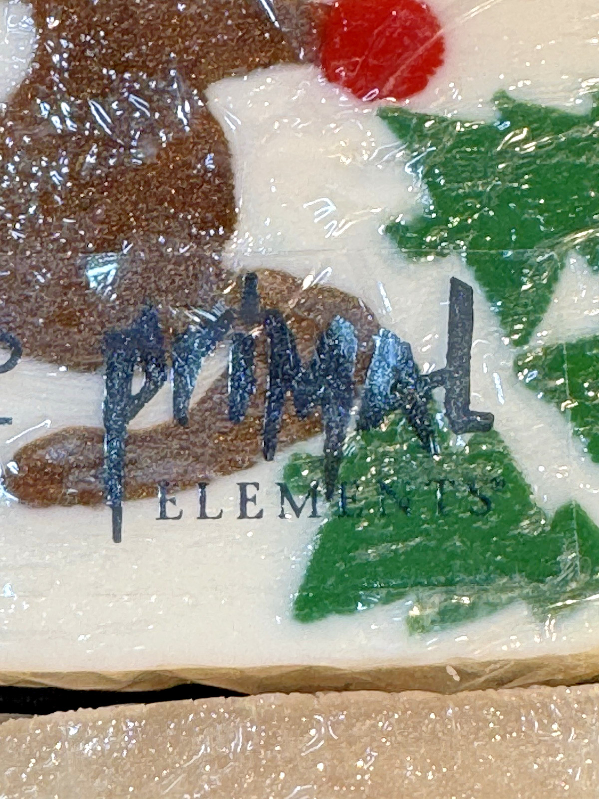 Primal Elements Handmade Soap Set of 4 Christmas 5.8 ounce packages