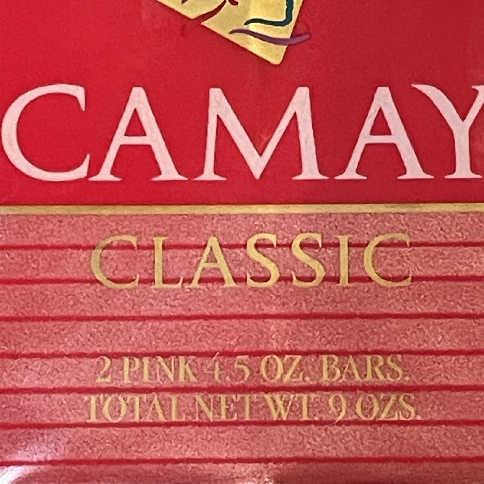Vintage Camay Soap Pink Classic Fragrance Drops Beauty Large Bars (4.5 Oz) 2 Box