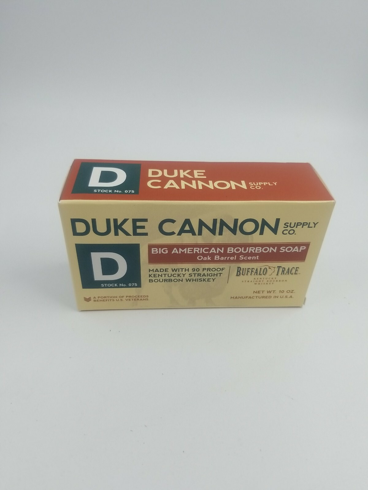Duke Cannon Buffalo Trace Oak Barrel Scent Big American Bourbon Bar Soap 10zHG30