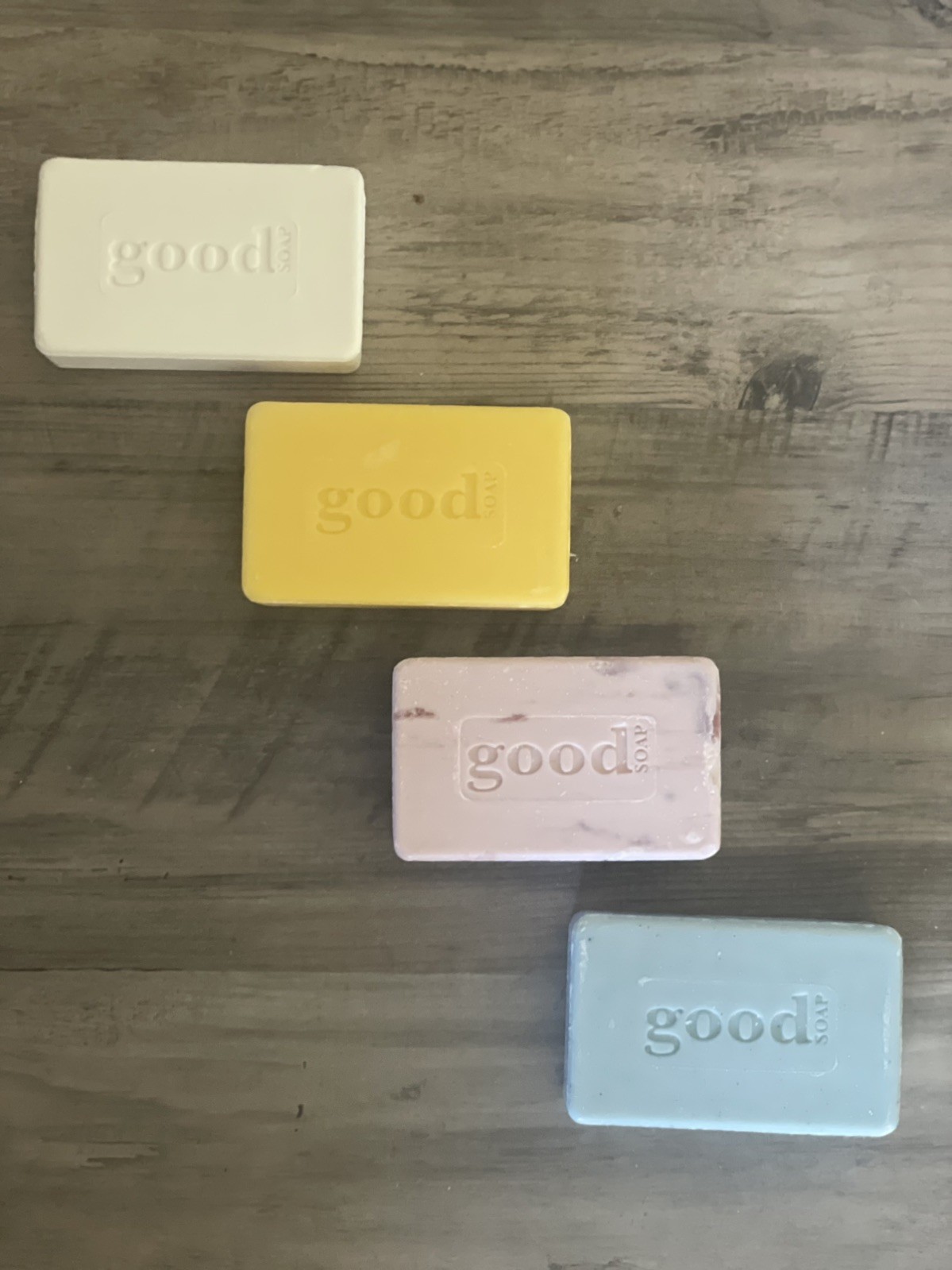 Setof4 GOOD SOAP by Alaffia SheaButter 5oz Coconut-GoldenMilk-Cherry-Coast NOBOX