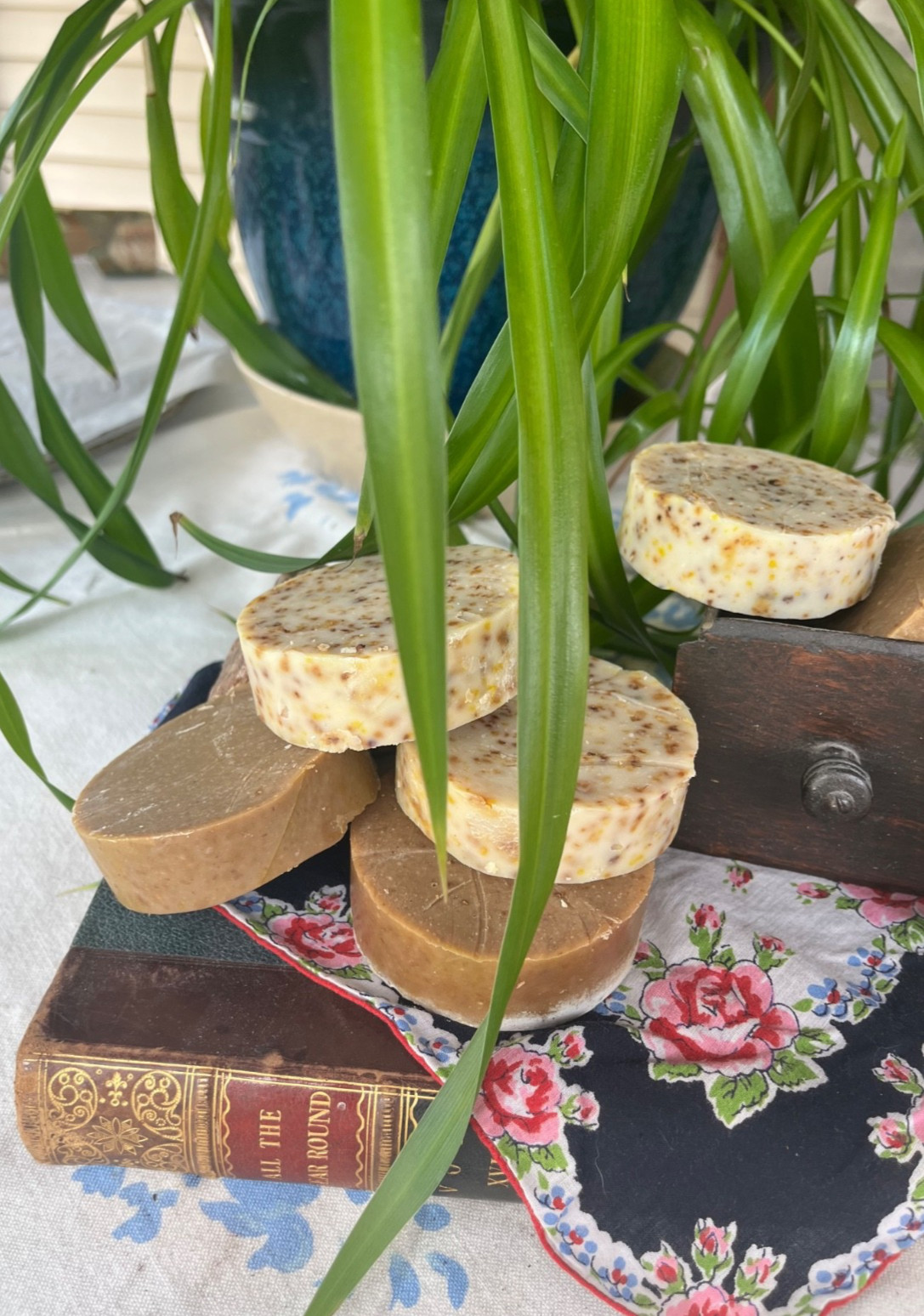 Homemade Tallow Soap Multiple Scents made with Wildflowers