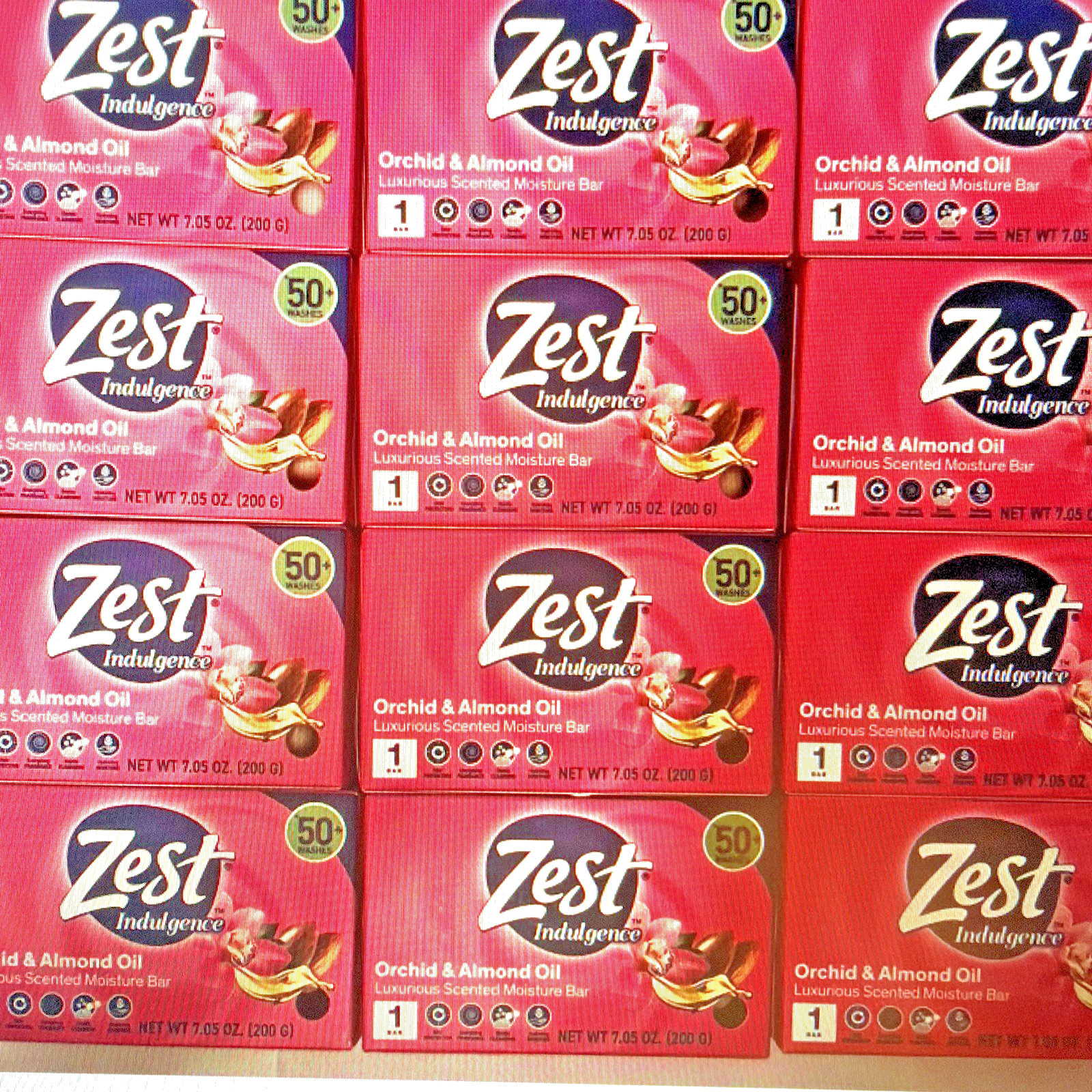(13) Zest Indulgence Orchid & Almond Oil Luxurious Moisture Bar Soap 7.05 Jumbo