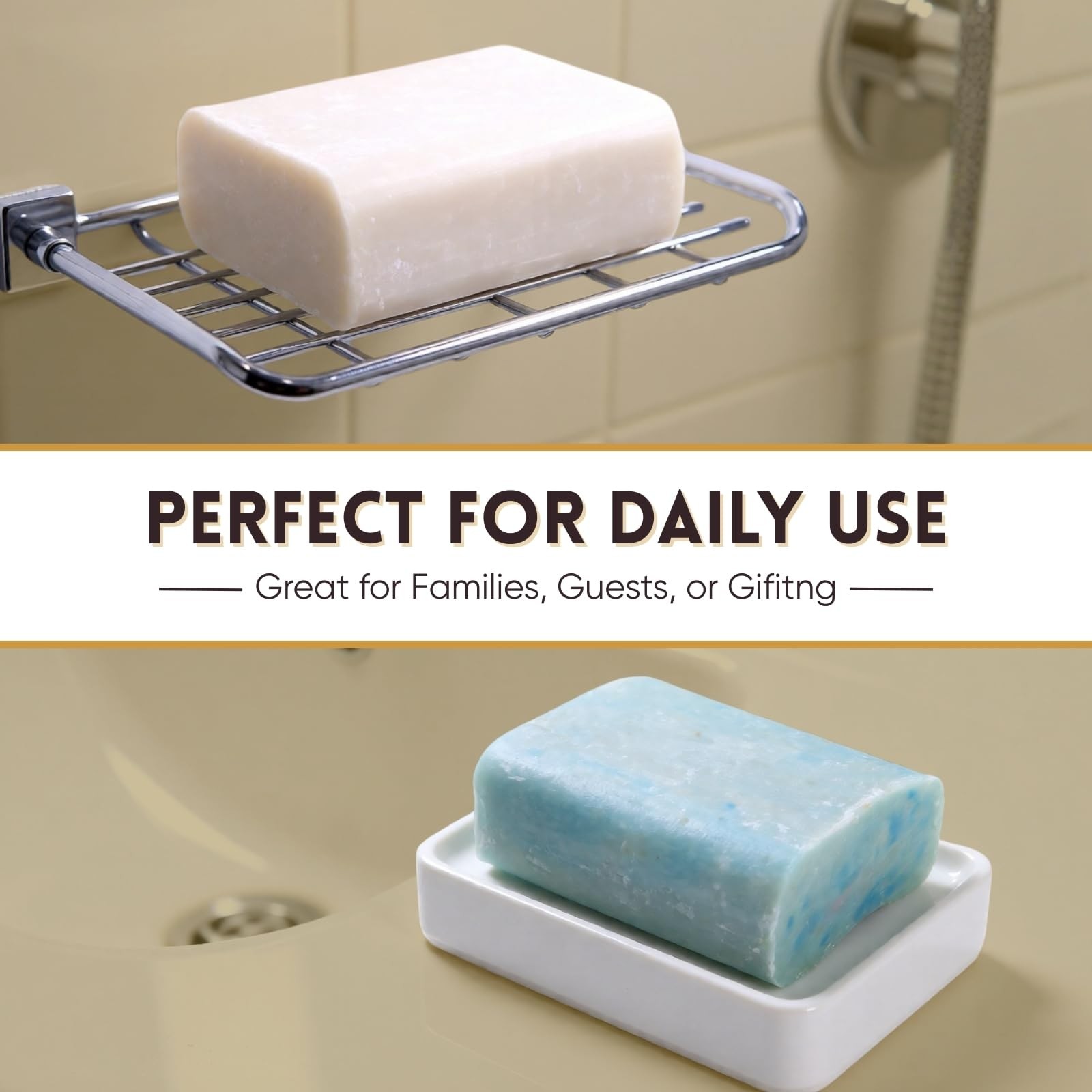 Farms Bar Soap w/All Natural Bentonite Clay (6 Bars) Made in USA, Vegan Moist…