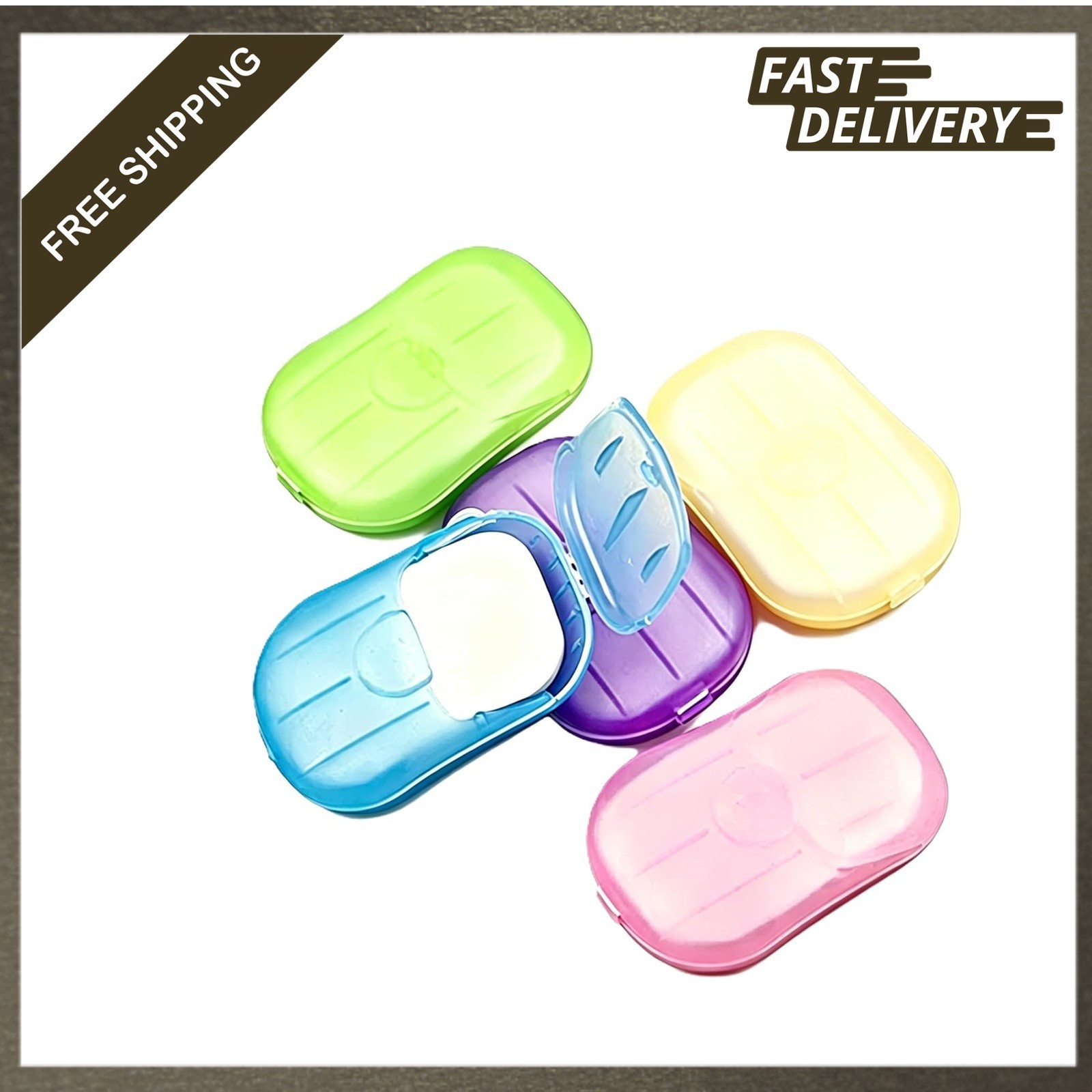 Disposable Soap Paper 500 Sheets, Hand Cleaner Fragrance Mini Color, Camping
