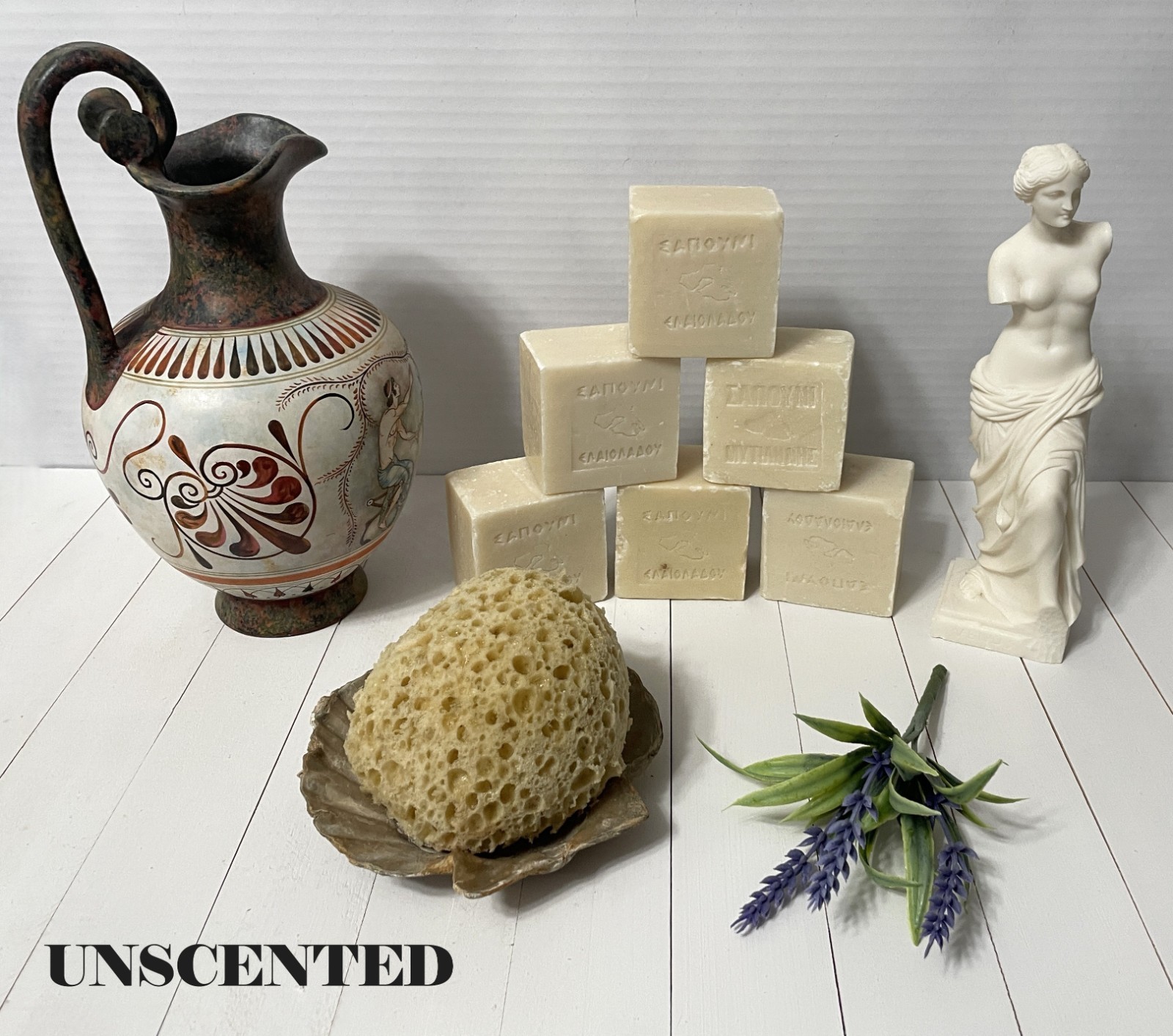 Greek Olive Oil Scented Soaps from Mytilene, Greece, 250 Gram Bars, S3