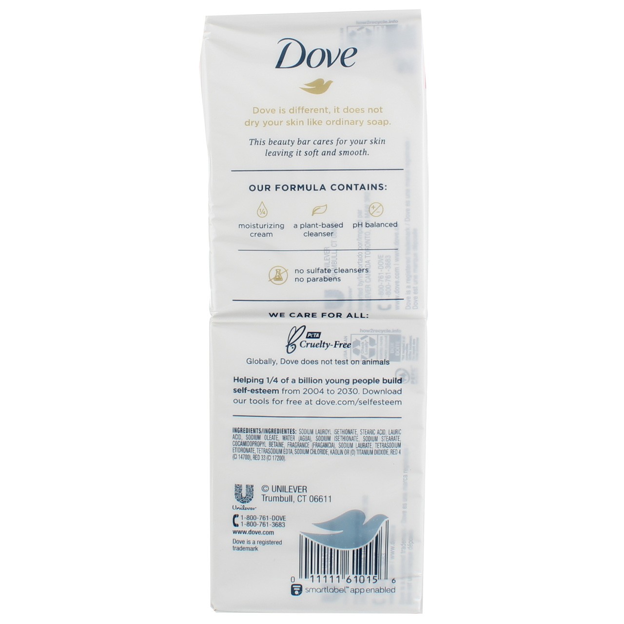 Dove Pink Moisturizer Cream Bars, Pink Rosa, 3.75 oz, 6 Ct