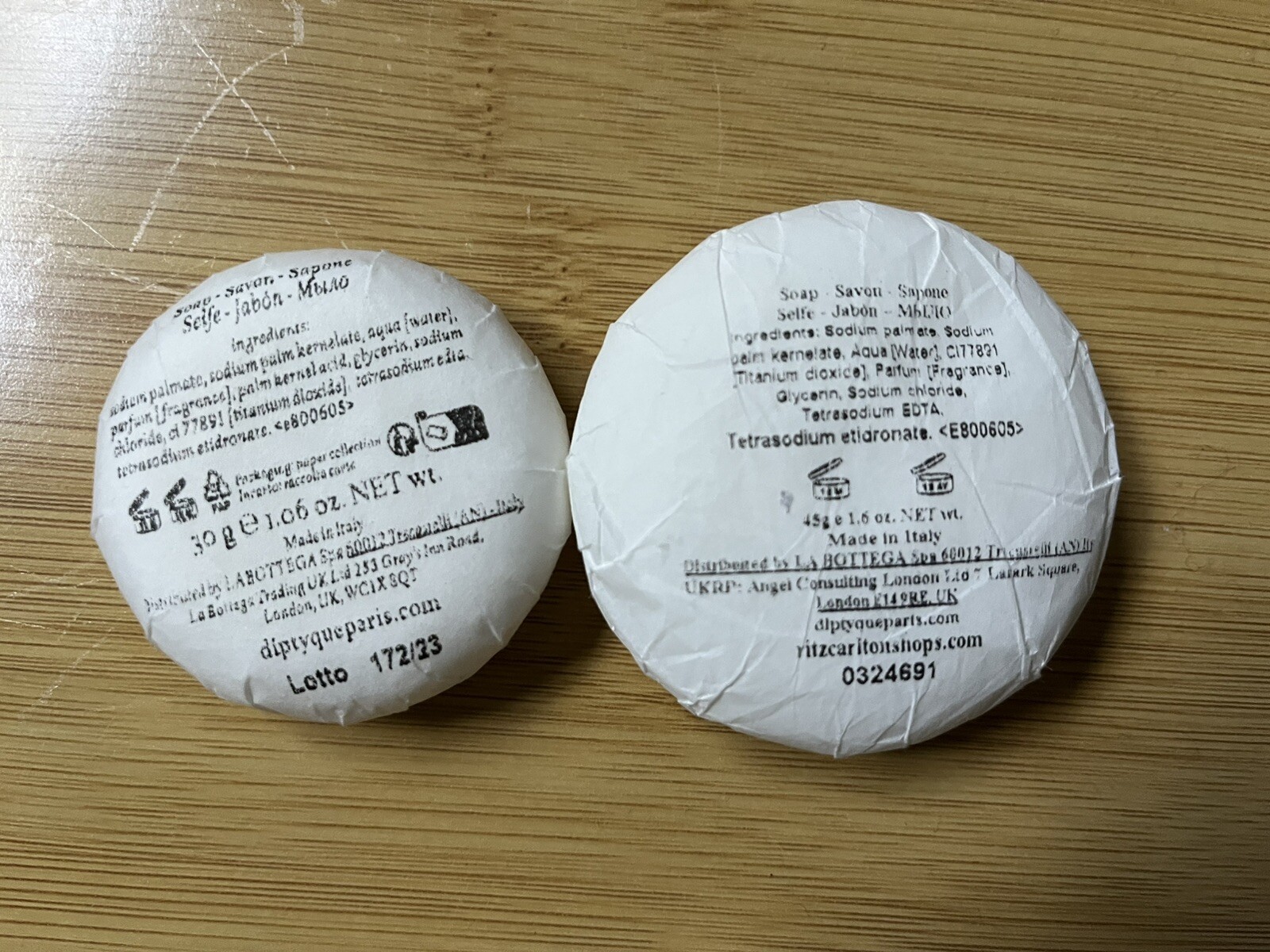 Diptyque Philosykos Soap Set of 2 New 30g/ 45g 1.06oz/1.6oz