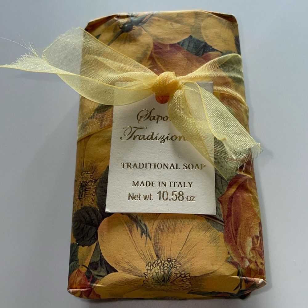 Floral Fragranced Bar Soap Sapone Tradizionale Traditional Italy New Gift Idea