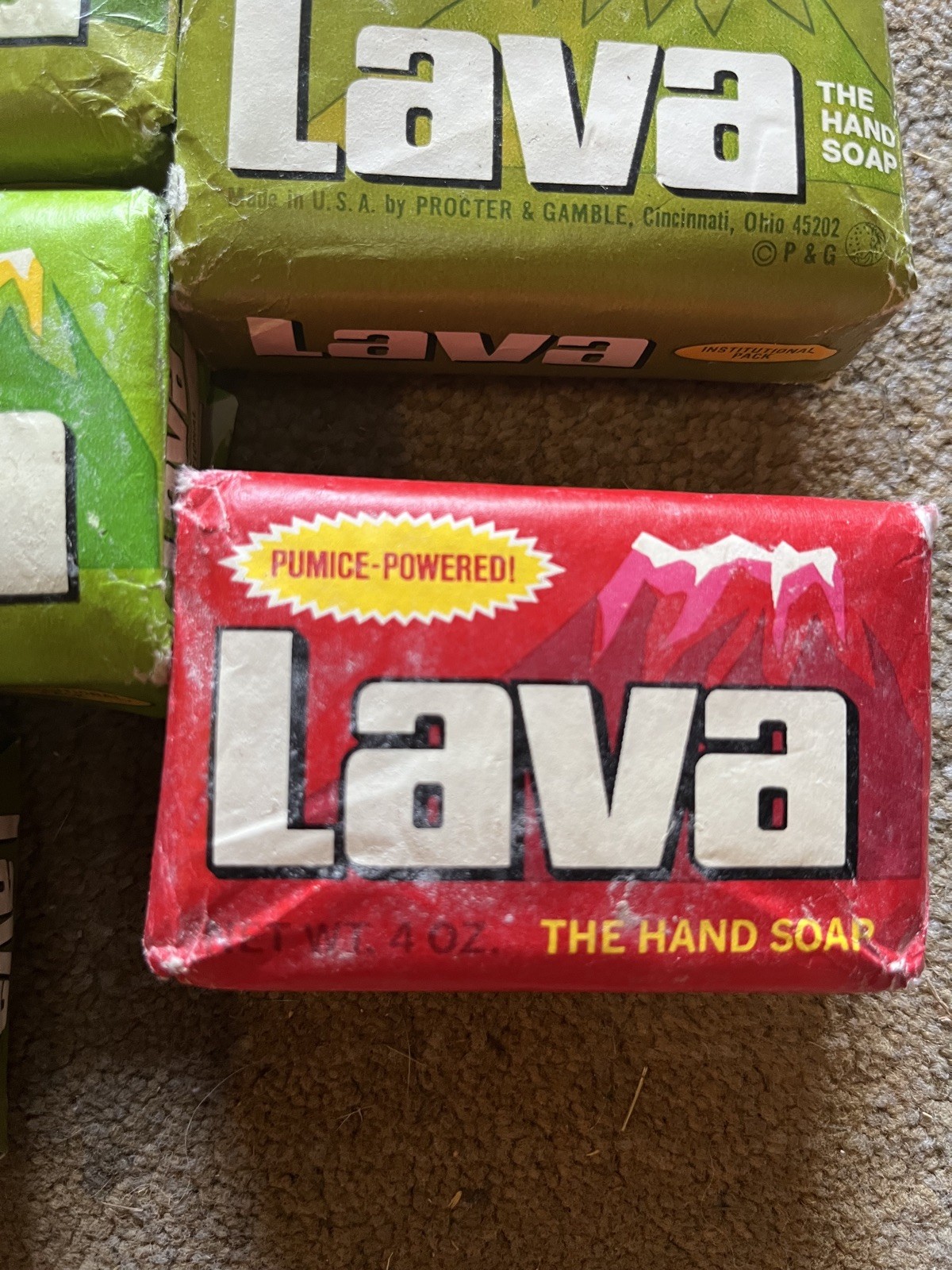 Lava Hand Soap 5.75 oz Bar Heavy Duty Pumice Powered Cleaner, WD40 *SIX*