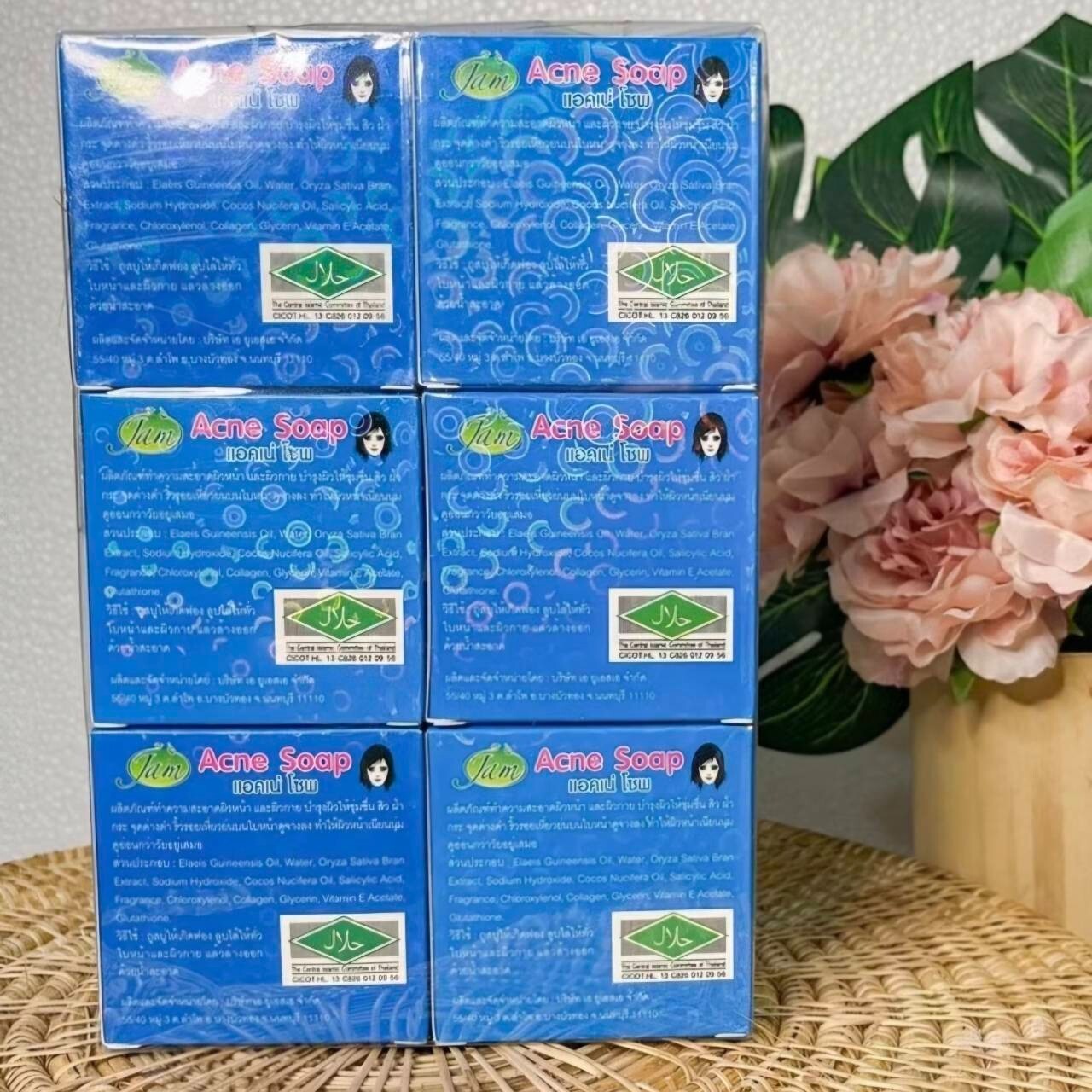 JAM Acne Soap Clear Skin Smooth Face Body Dark Spots 65g x 6