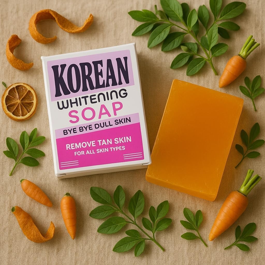Korean Whitening Soap – Bye Bye Dull Skin, Remove Tanning, Brightening Face & Bo