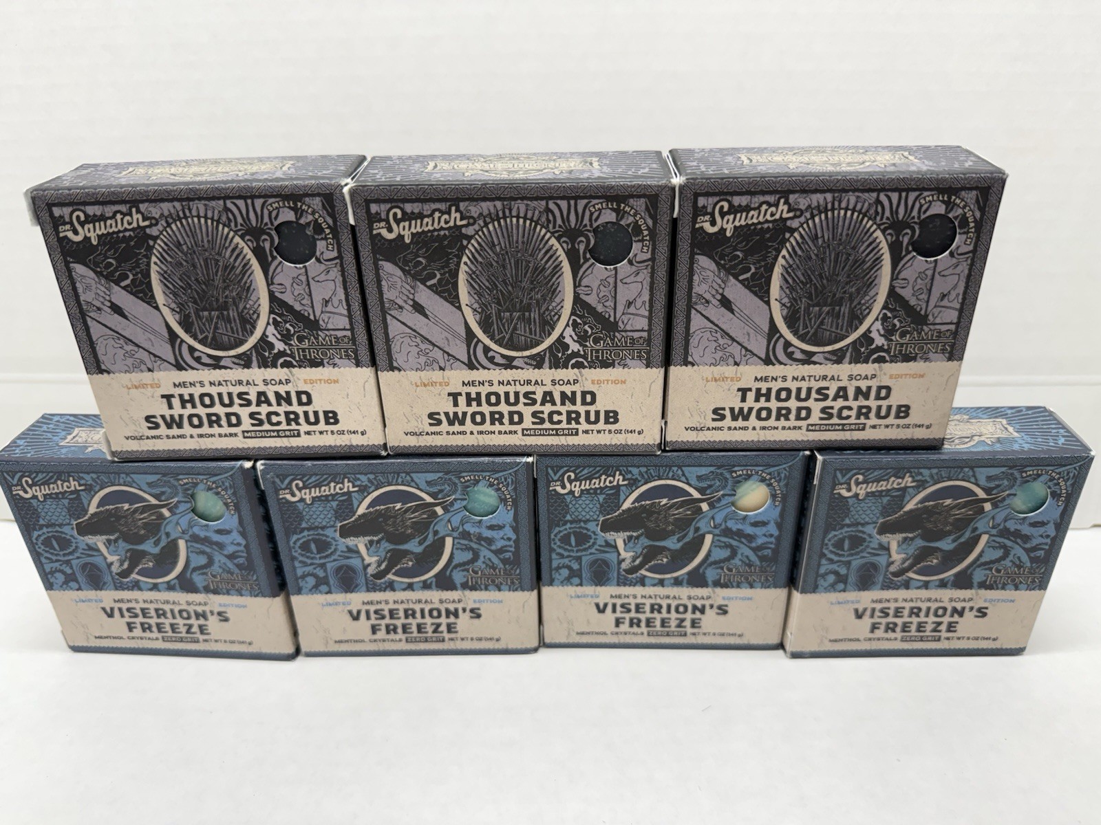 7 pcs. Dr Squatch Soap Thousand Sword Scrub – Game of Thrones – Limited Edition