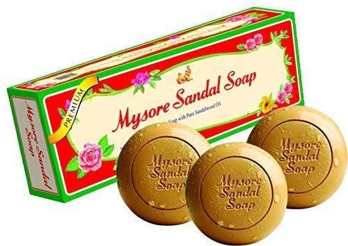 Mysore Sandal Soap 3 Pack 150g Each Pure Sandalwood Bath Soap 450g
