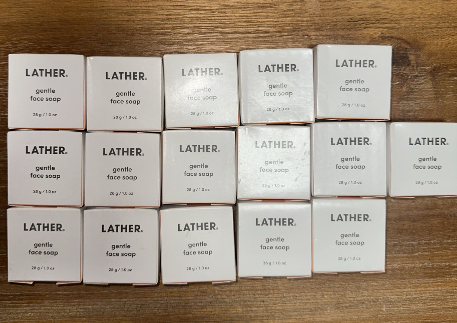 LATHER Gentle Face Soap Lot of 16 1 oz each individually boxed travel Size New