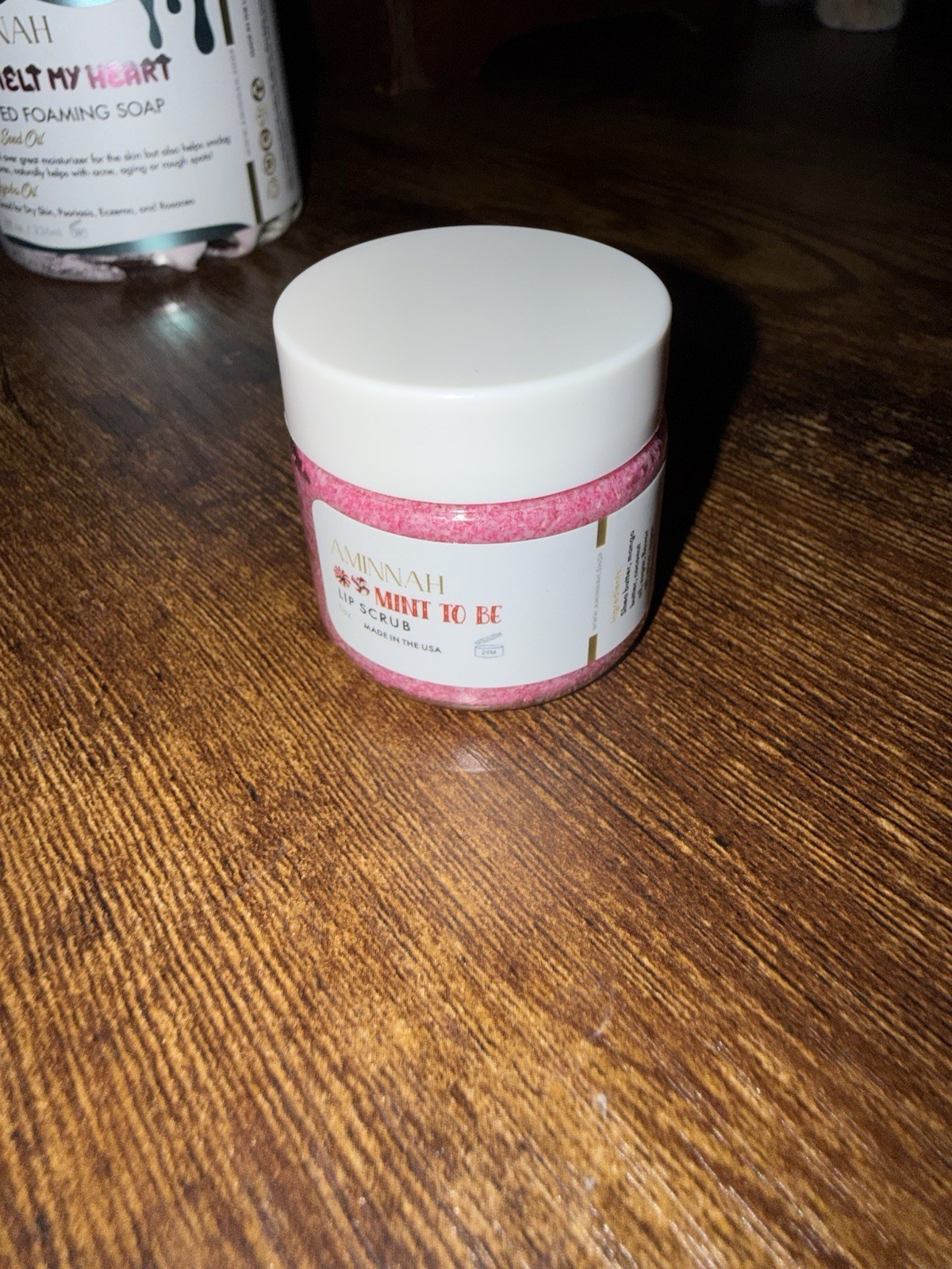 Aminnah You Melt My Heart Whipped Foaming Soap & Mint To Be Lip Scrub Bundle