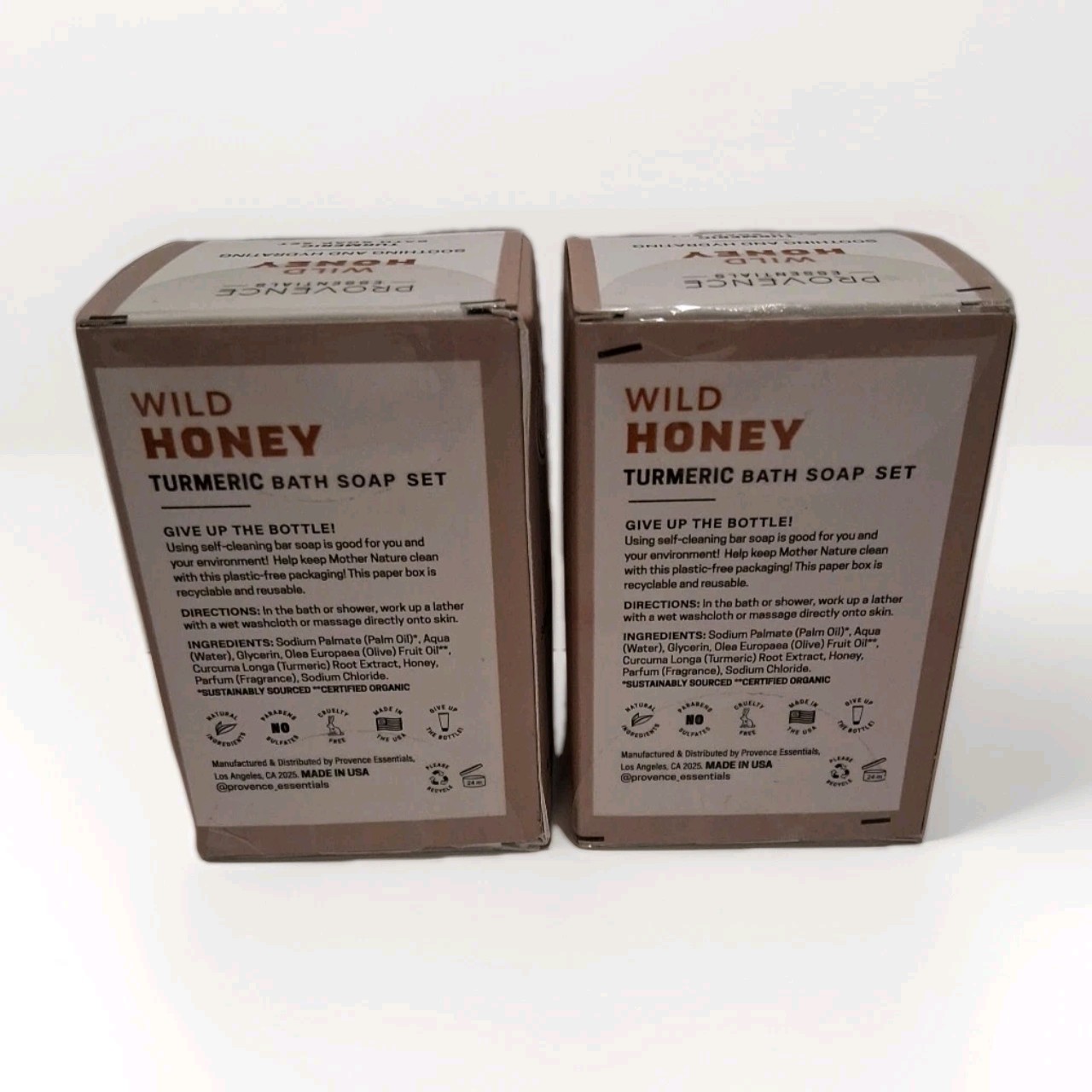 Provence Essentials Wild Honey Soothing & Hydrating (6) Bars Soap with Turmeric