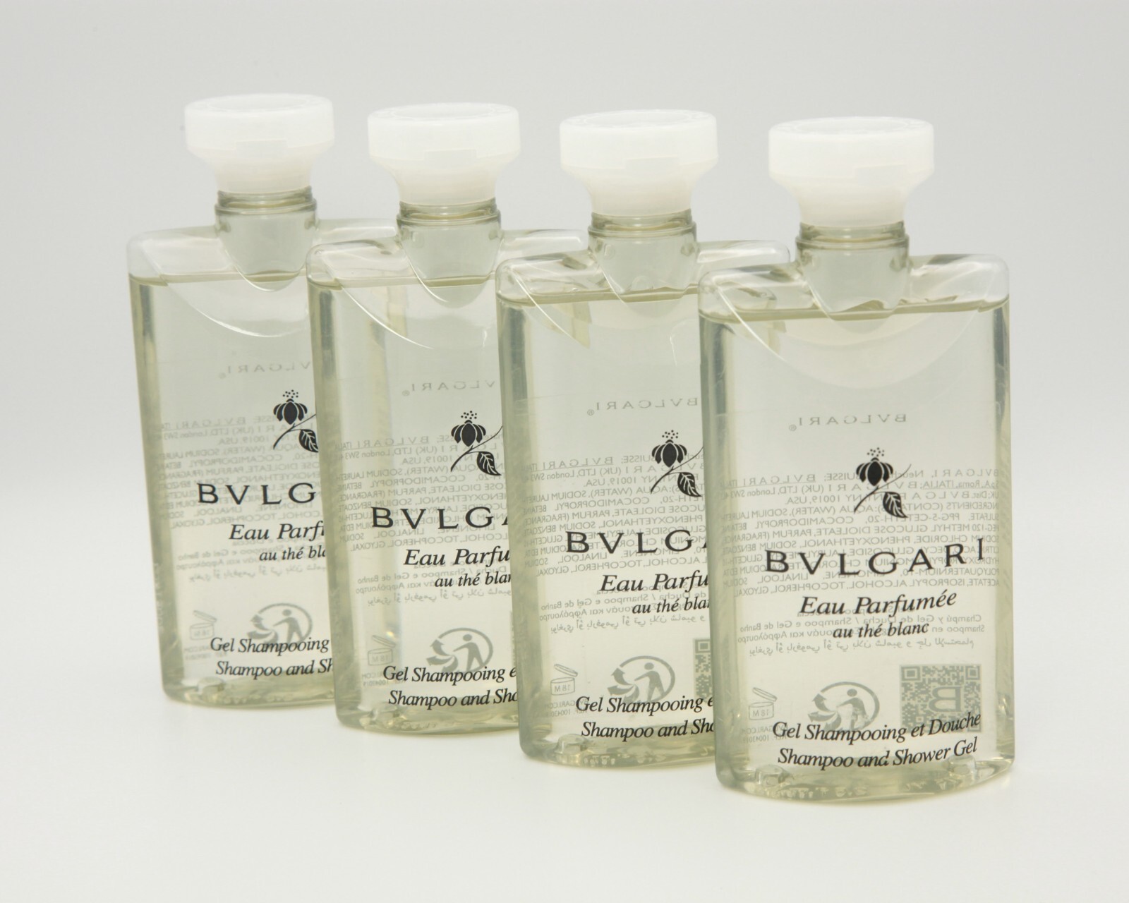 BVLGARI au thé Blanc ( White Tea) Shampoo & Shower Gel-2.5 Fl oz/75mL Pack Of 16