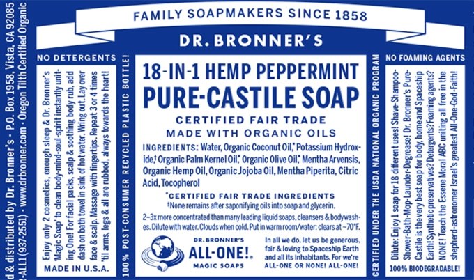 Dr Bronner’s Castile Soap 32 Oz | Pick Scents