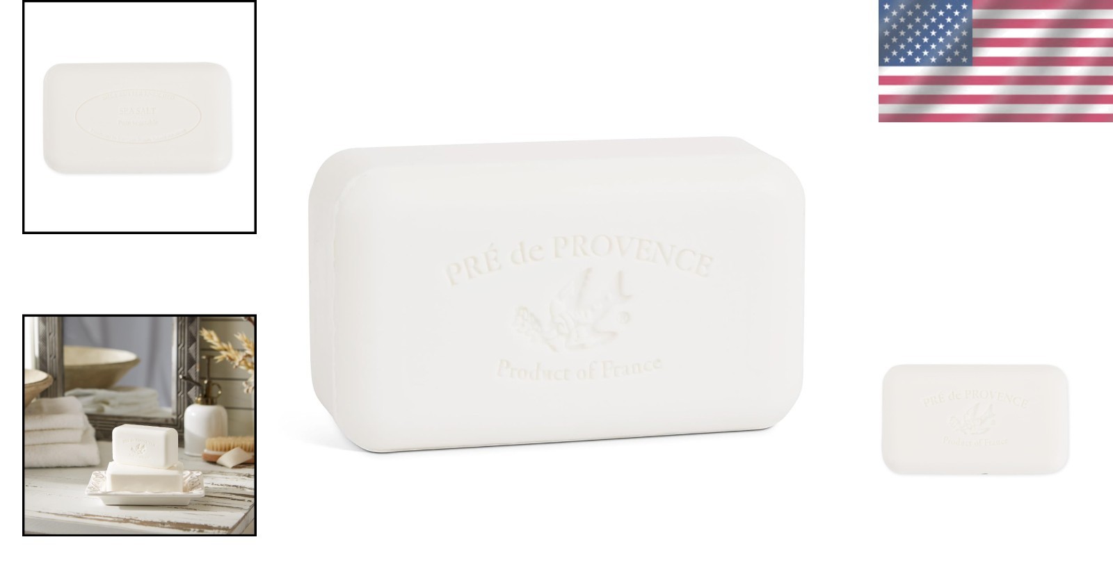 Organic Shea Butter Artisanal Soap – 5.3oz Sea Salt Luxury for All Skin Types