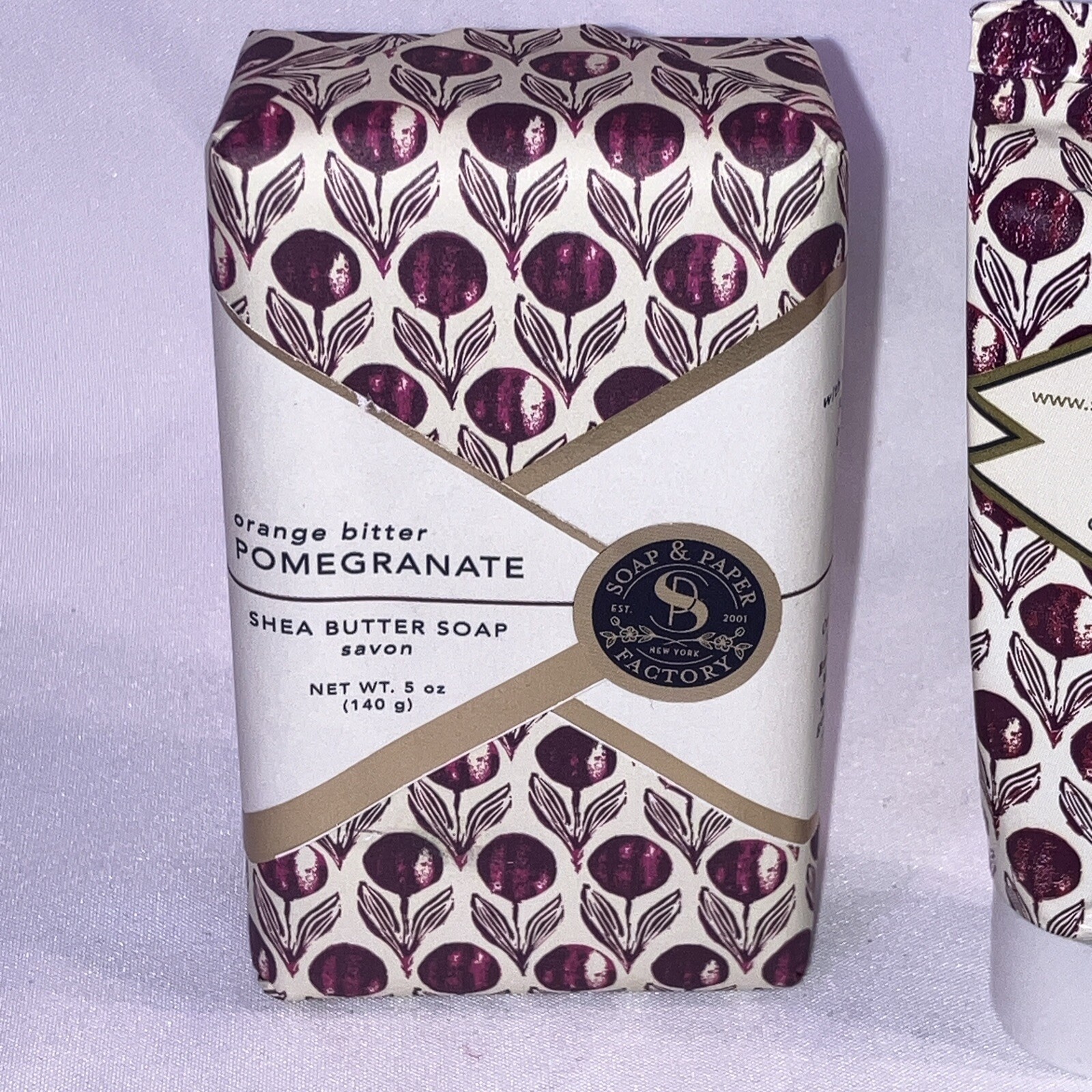 Soap&Paper Factory Set Of 1-Soap 5oz &1-Hand Cream Orange Bitter pomegran .