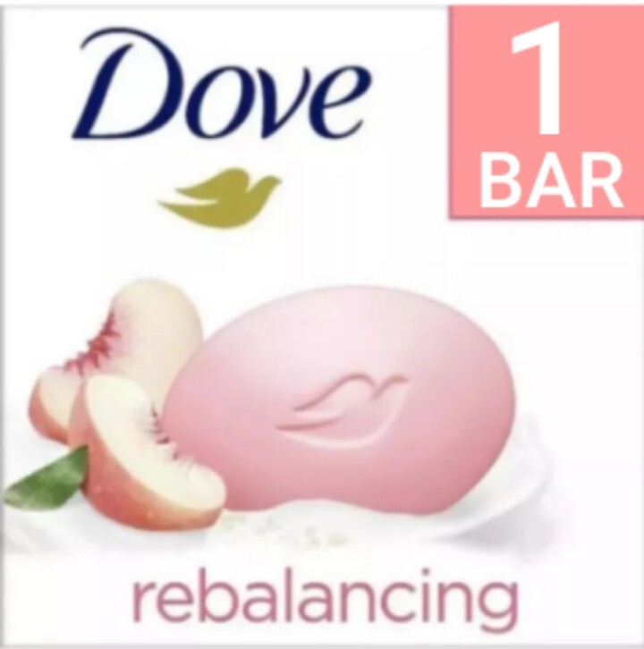 🆕 DOVE 3.75 Oz (106g) BAR •REBALANCING• 🍑 White Peach & Rice Milk Beauty Bars.