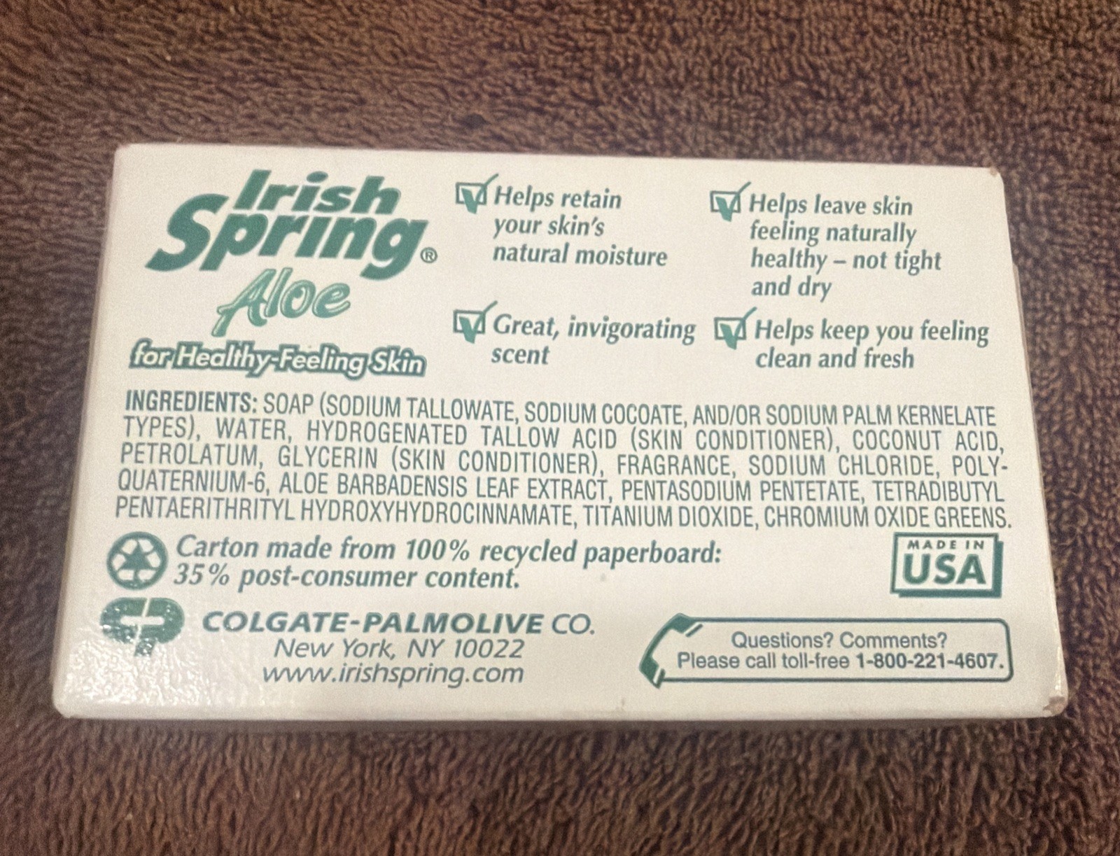 Vintage Irish Spring Bar Soap Mixed Lot of 8 Total Bars Package Bar NOS New